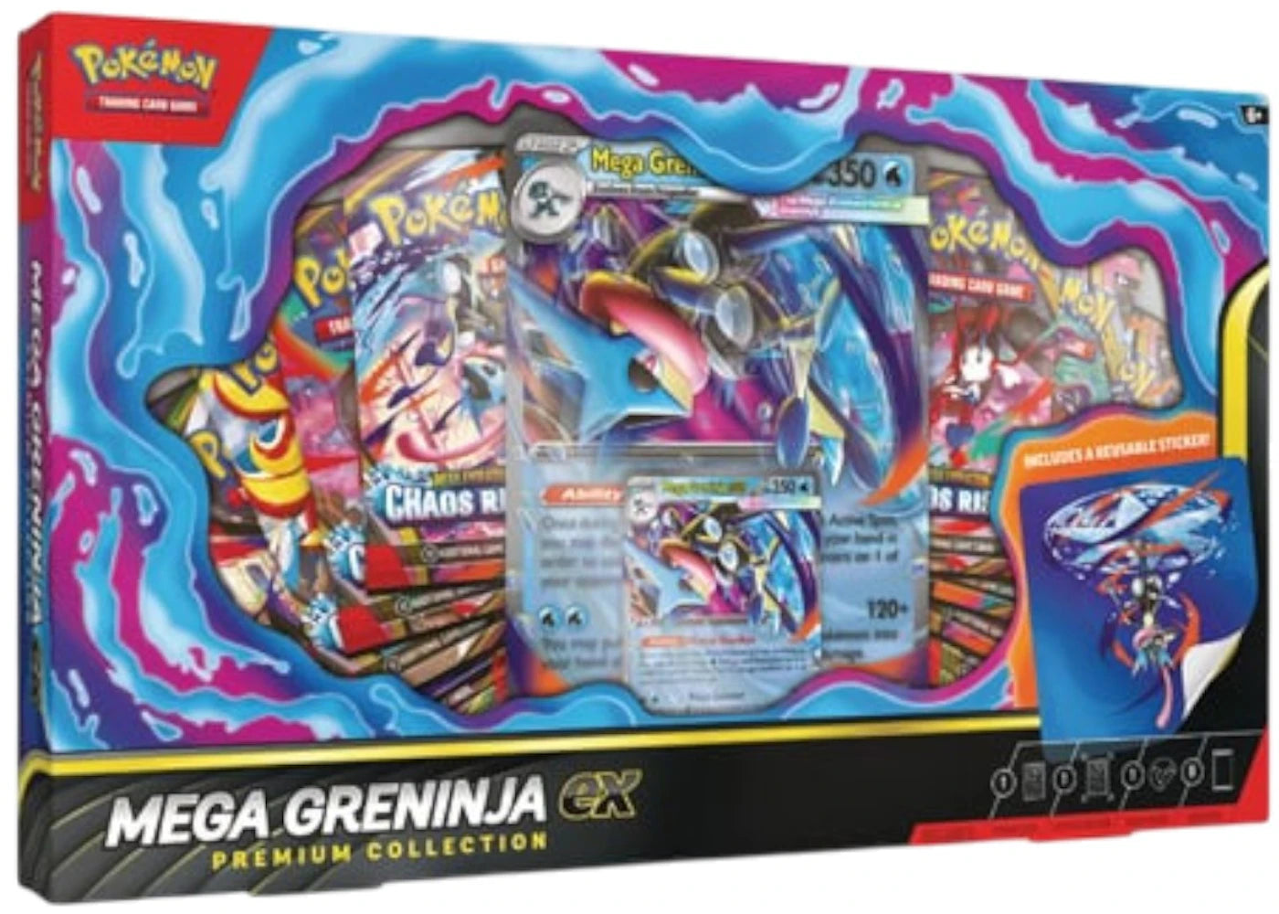 2026 Pokémon Mega Evolution Mega Greninja Ex Premium Collection Wax Set