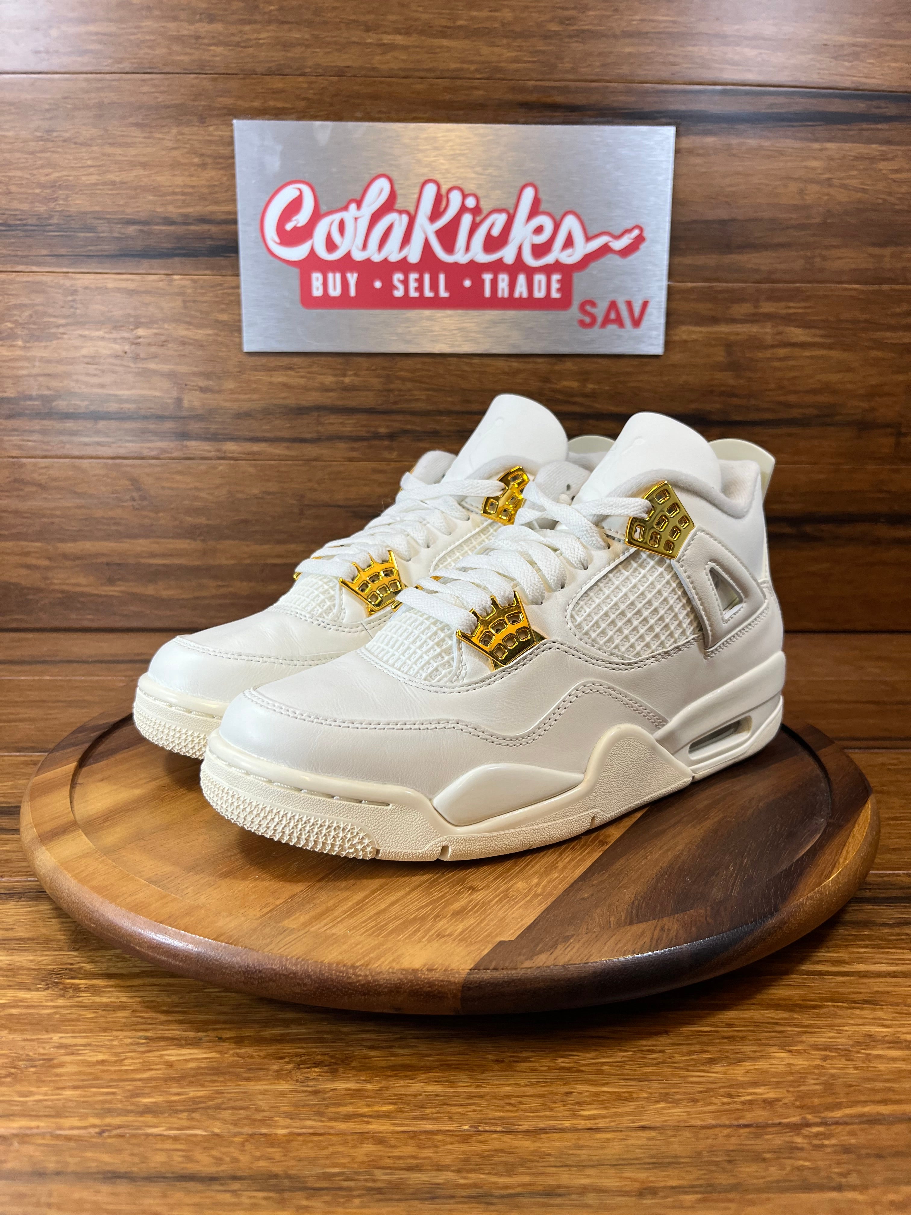 Jordan 4 Retro Metallic Gold (Women's)