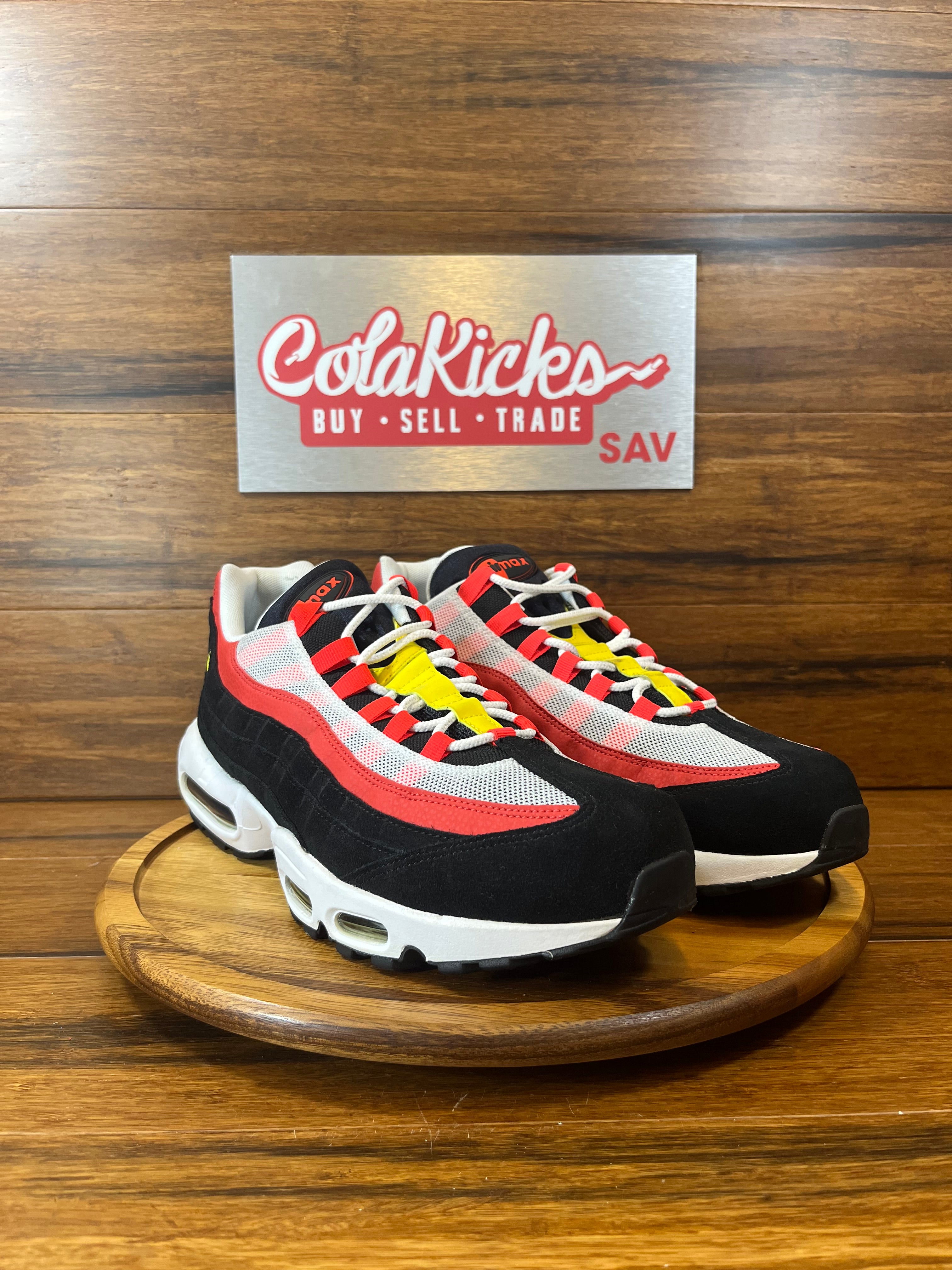 Nike Air Max 95 Black Crimson Yellow