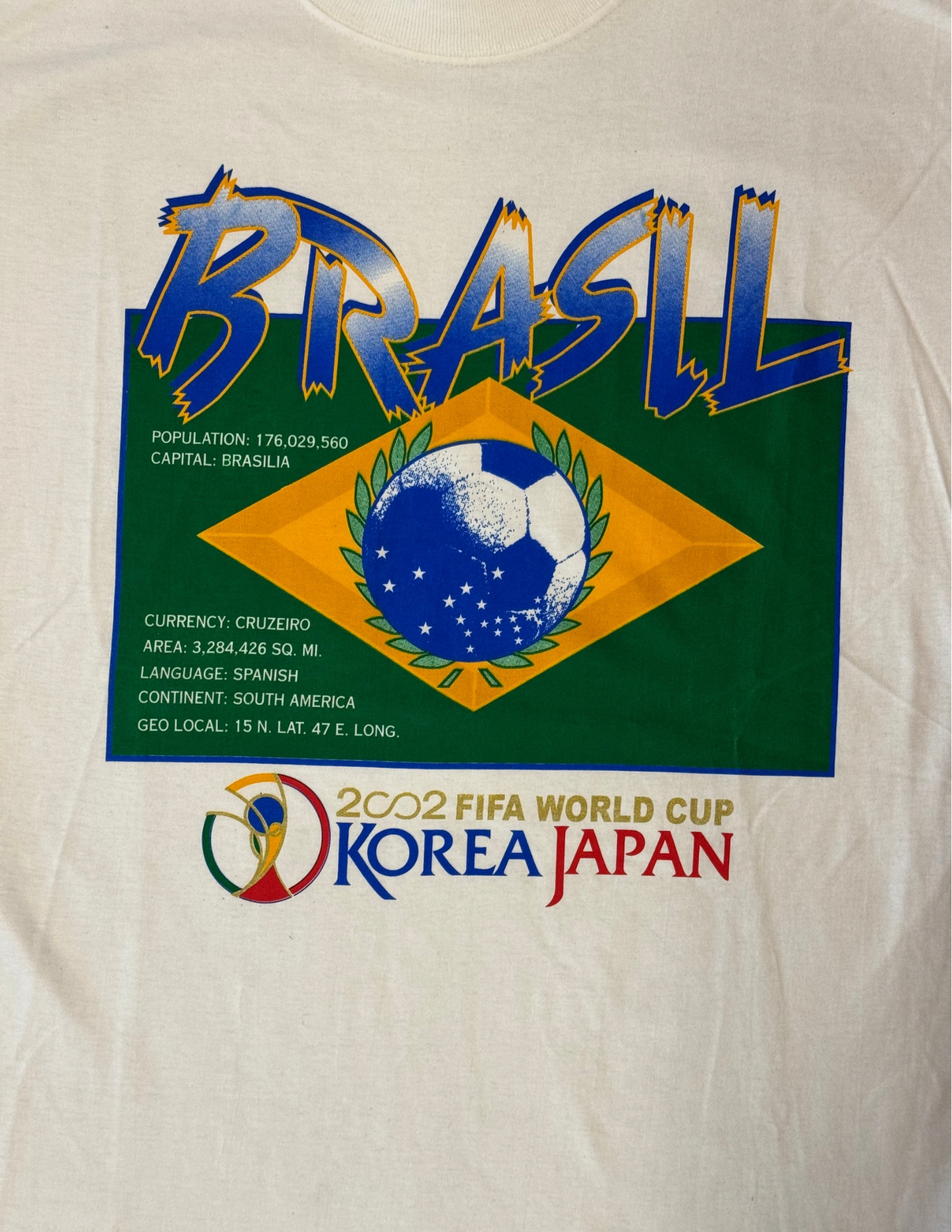 Brazil 2002 World Cup Tee Type 2
