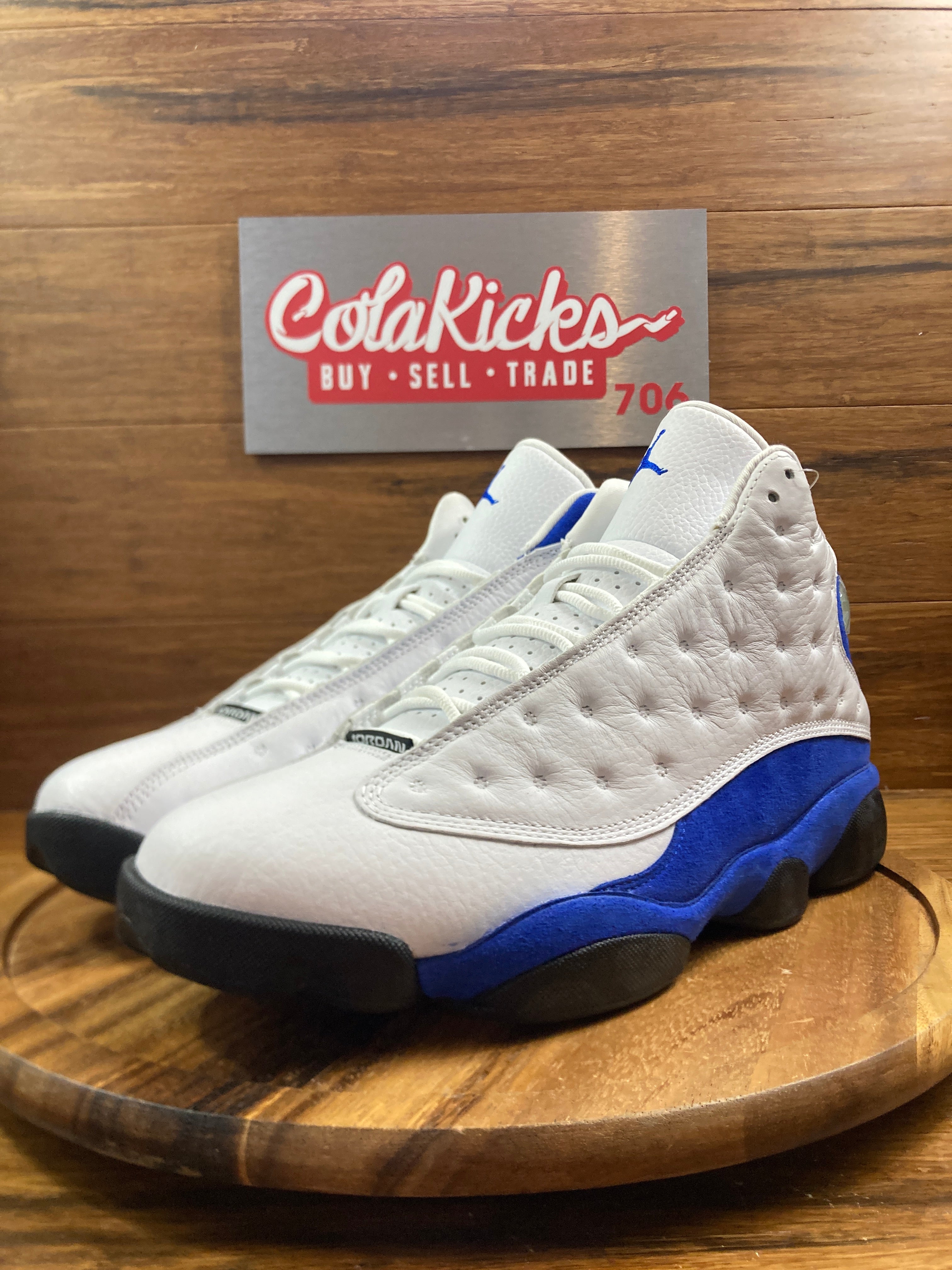 Jordan 13 Retro White Hyper Royal Black
