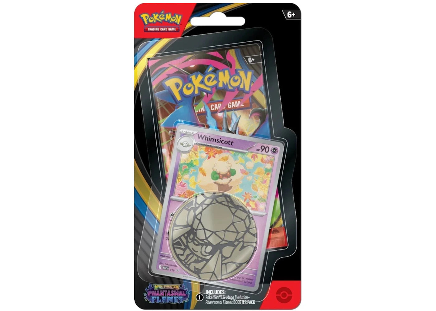 Pokemon Phantasmal Flames Whimsicott Blister Pack 2025 Pokémon Mega Evolution Single Packs