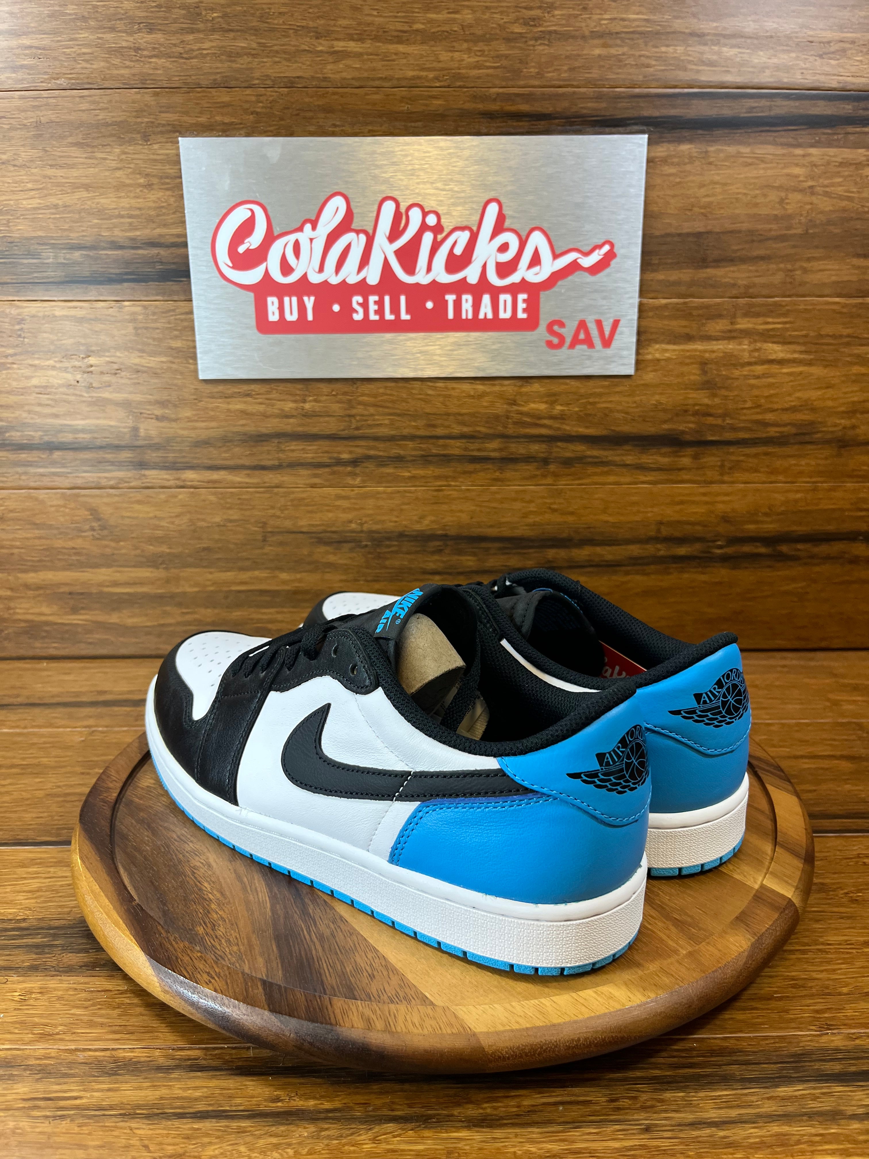 Jordan 1 Retro Low OG Black Dark Powder Blue