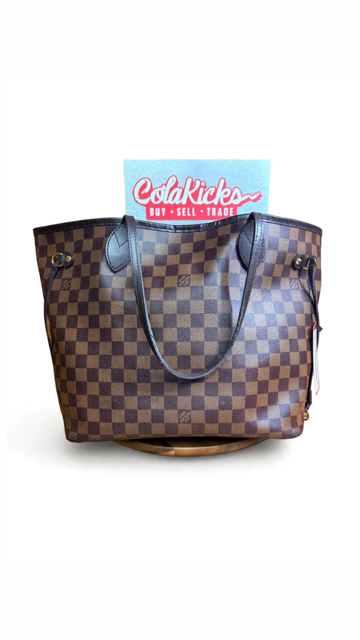 Louis Vuitton Damier Ebene Neverfull Tote