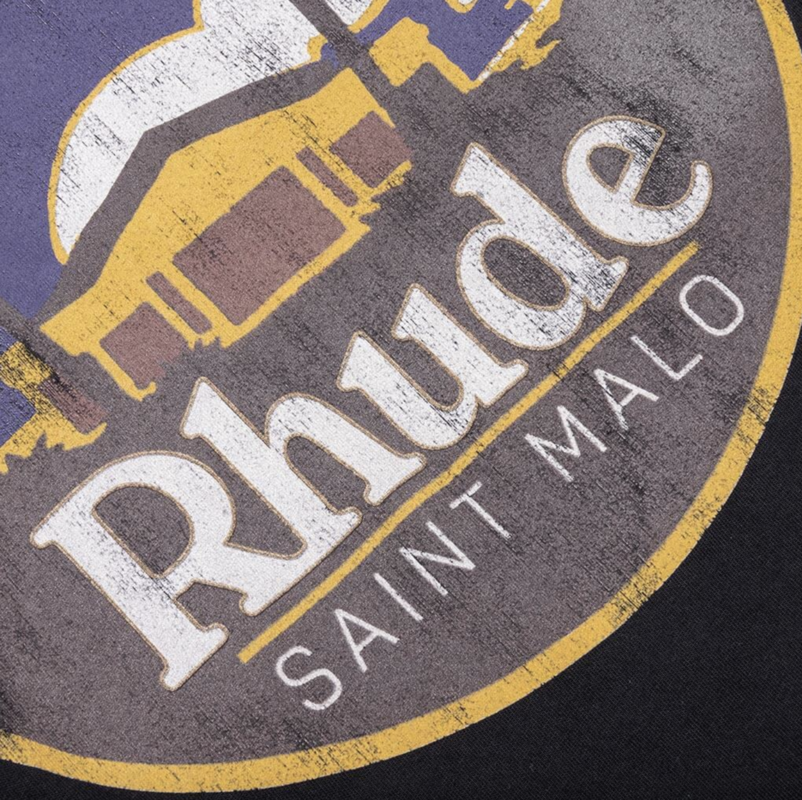 Rhude Saint Malo Tee Vintage Black