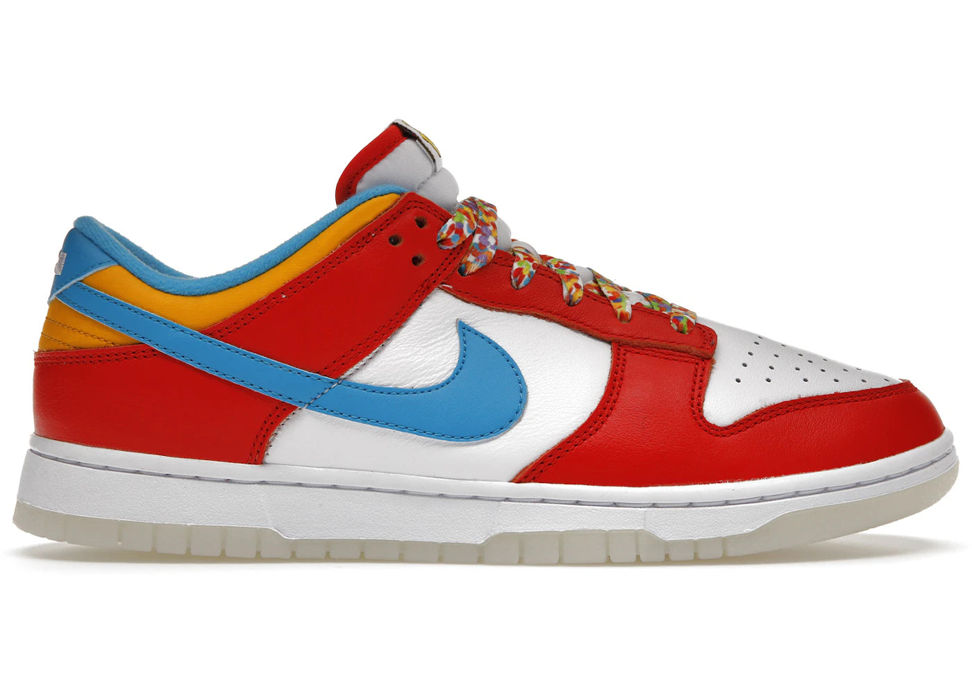 Nike Dunk Low QS LeBron James Fruity Pebbles (no extra laces)