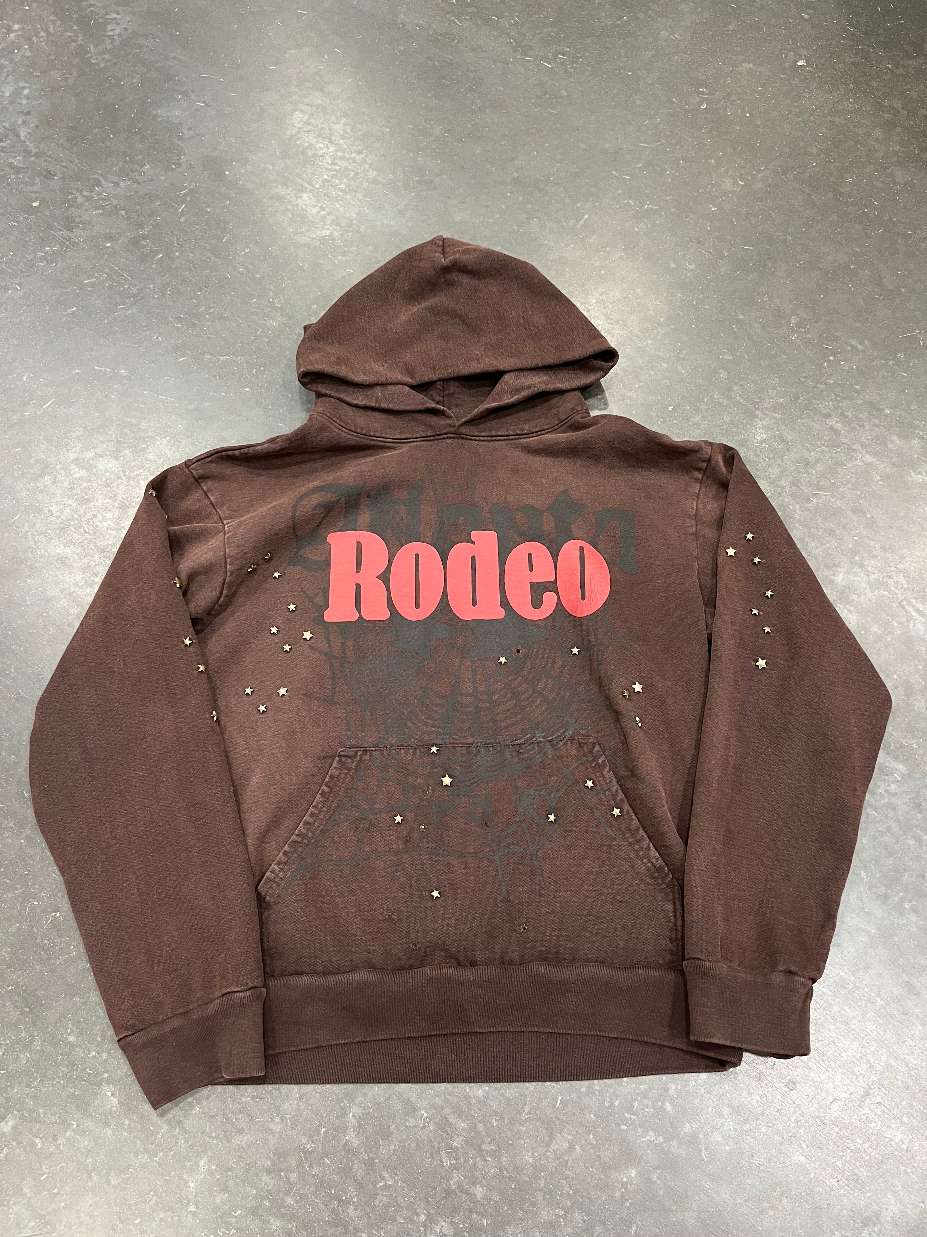 Travis Scott Cactus Jack x Sp5der Days Before Rodeo Hoodie Brown