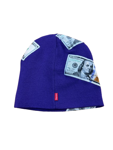 Supreme Money Beanie Purple