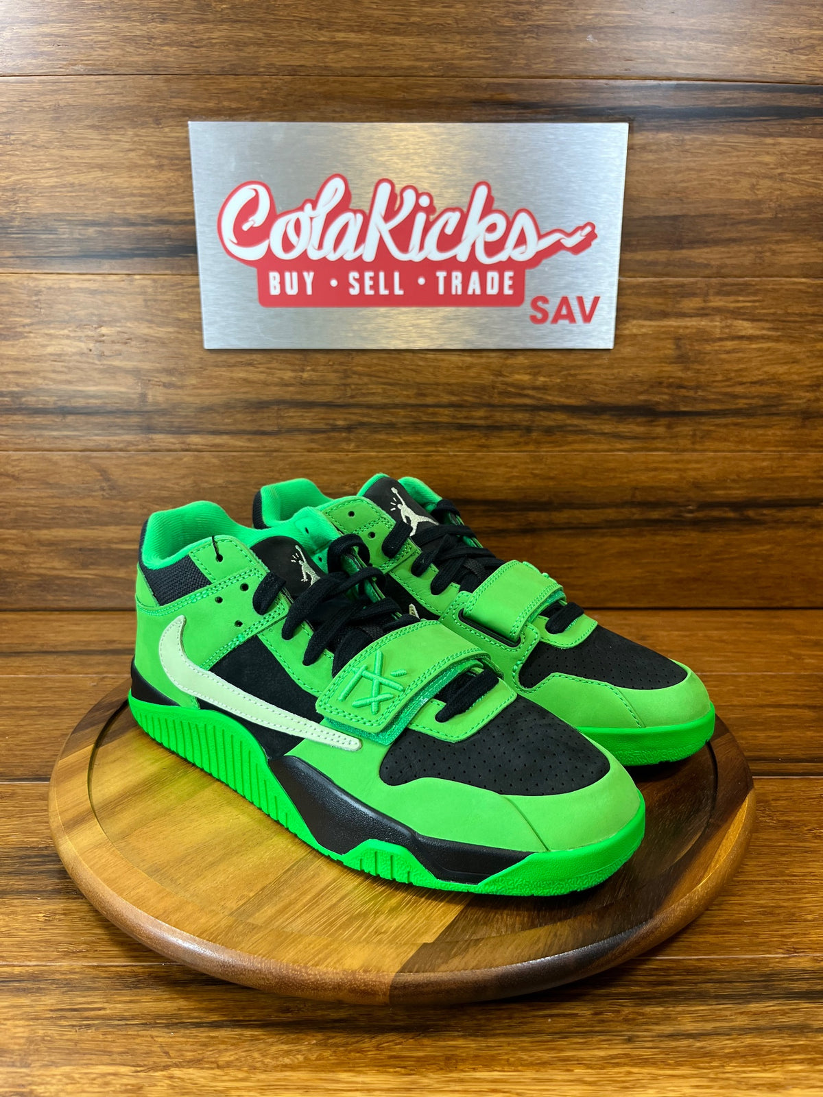 Jordan CJ1 T-Rexx Travis Scott Green Spark