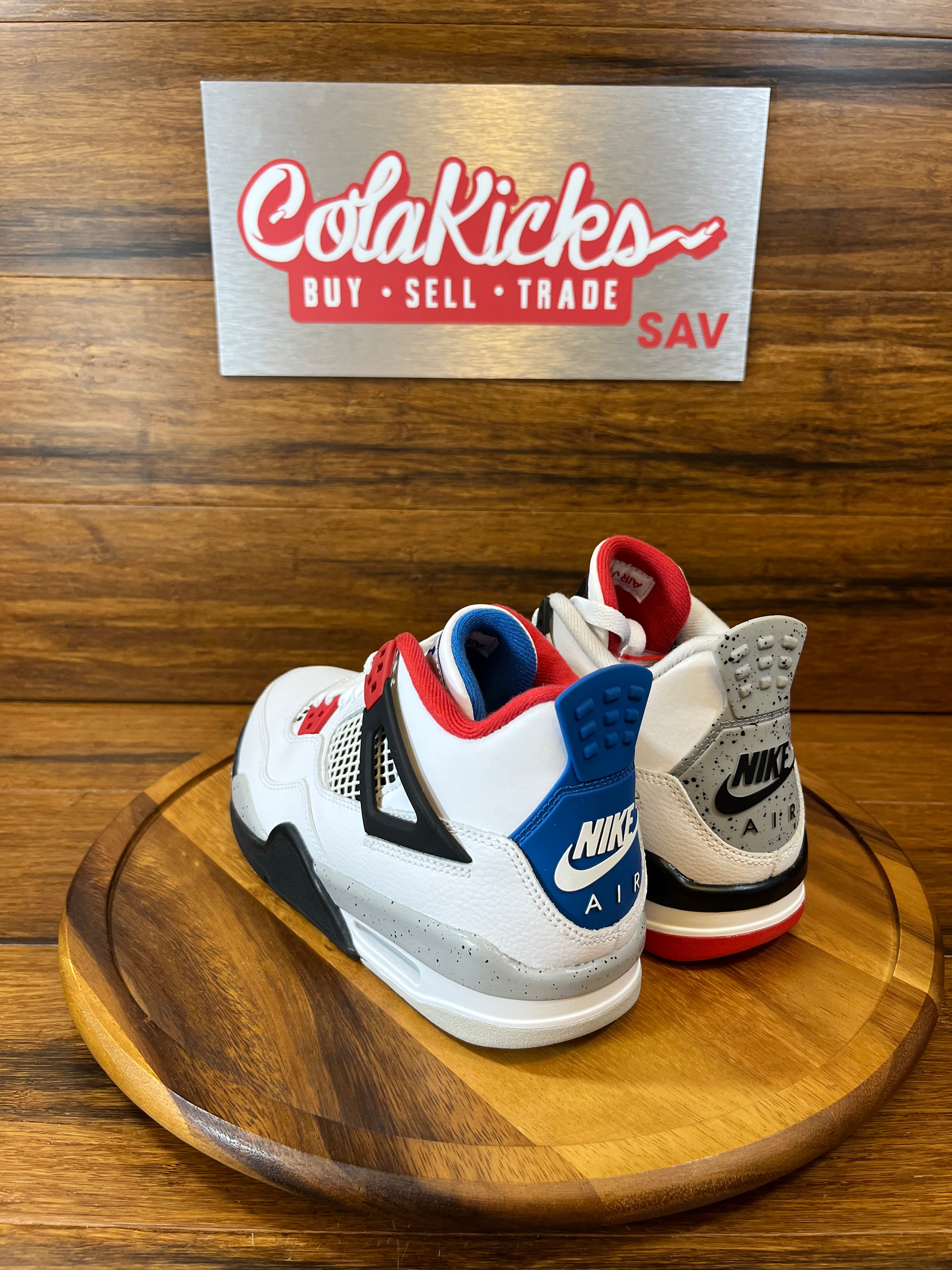 Jordan 4 Retro What The (slight yellowing) (GS)