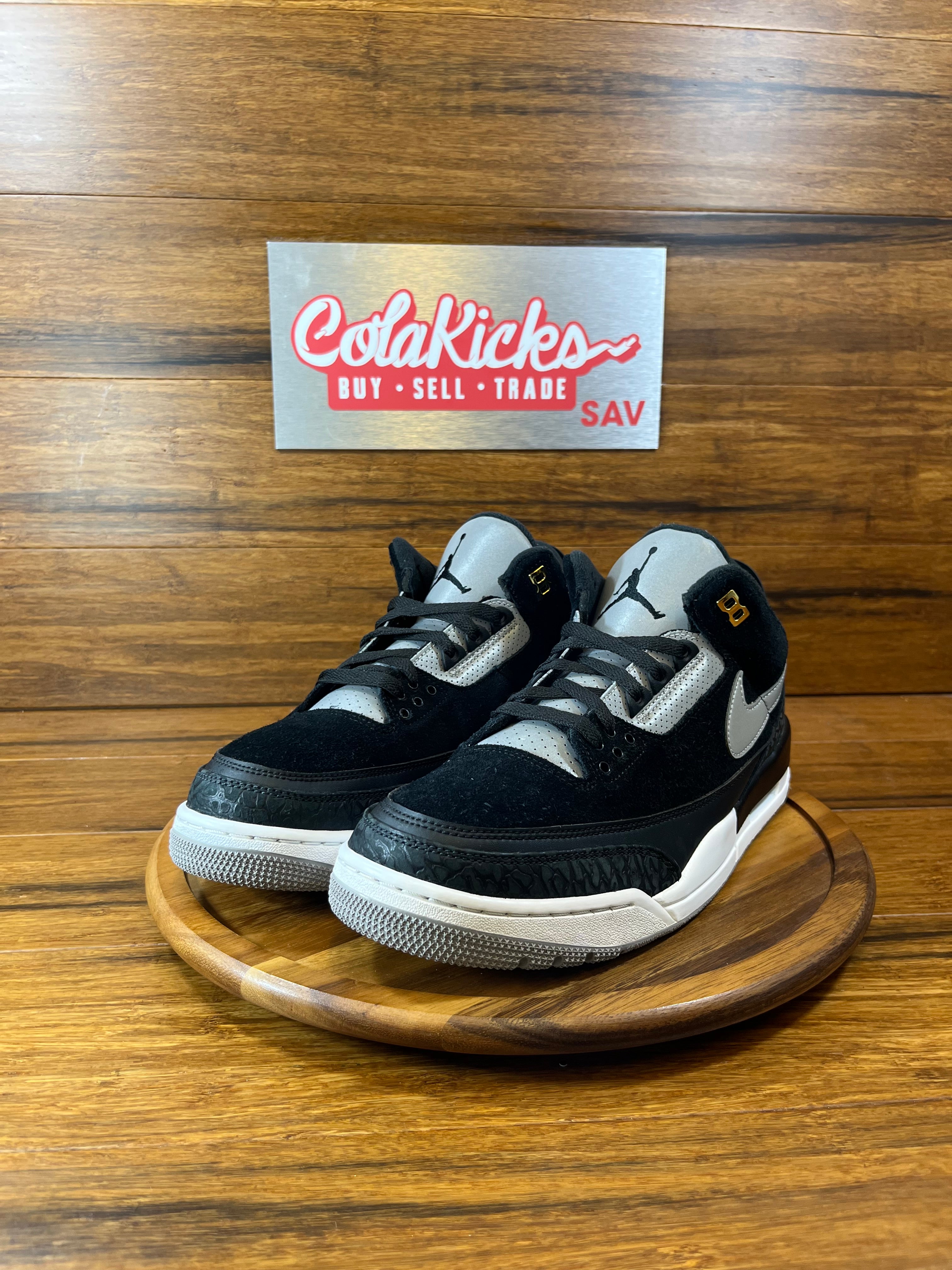 Jordan 3 Retro Tinker Black Cement Gold