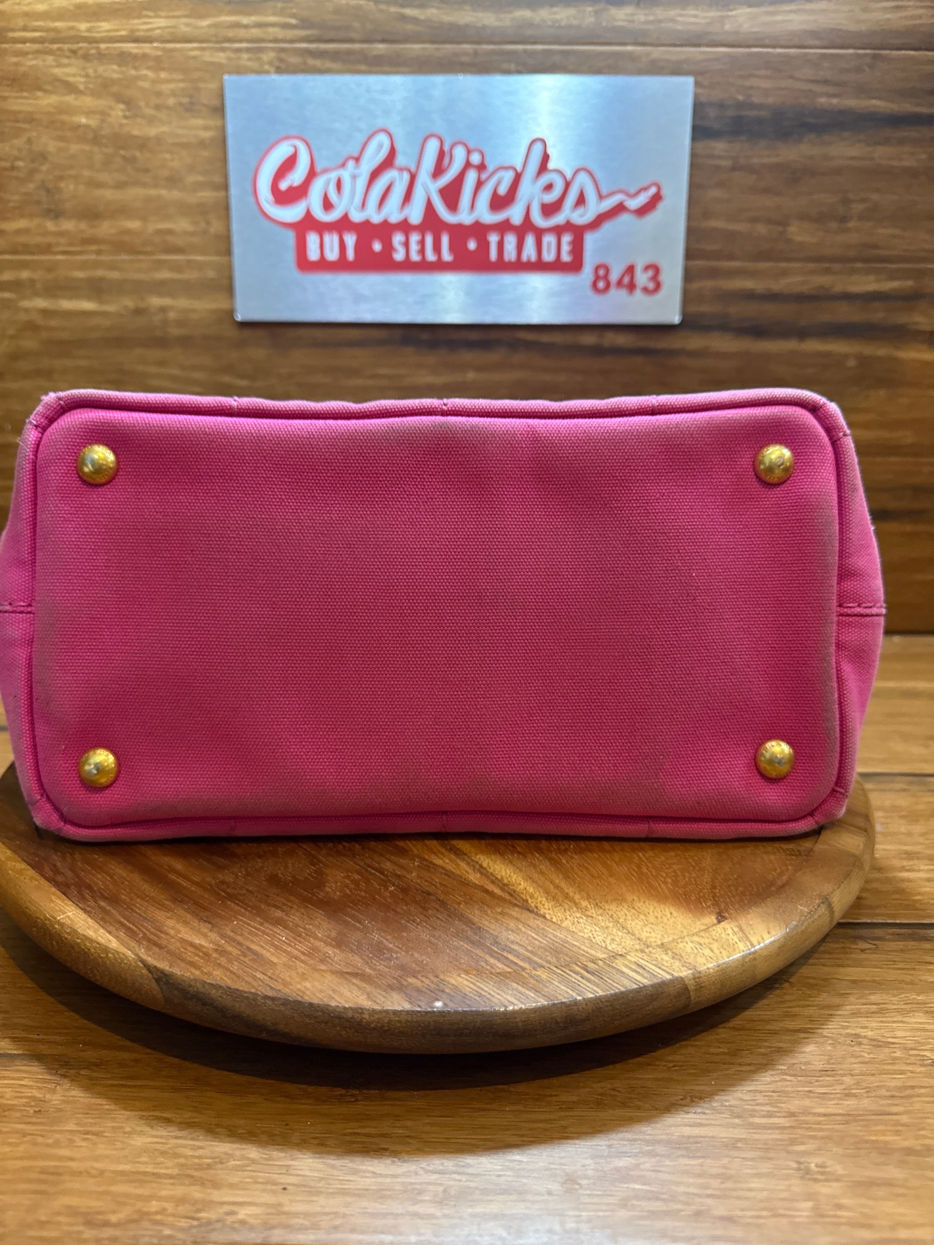 Prada Pink Canapa Tote Bag