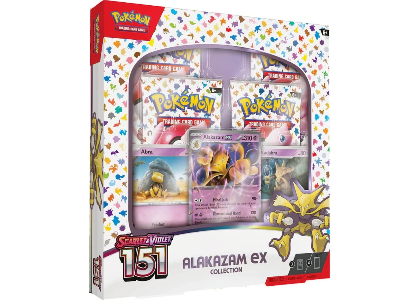 2023 Pokèmon Scarlet & Violet 151 Alakazam ex Box Wax Set