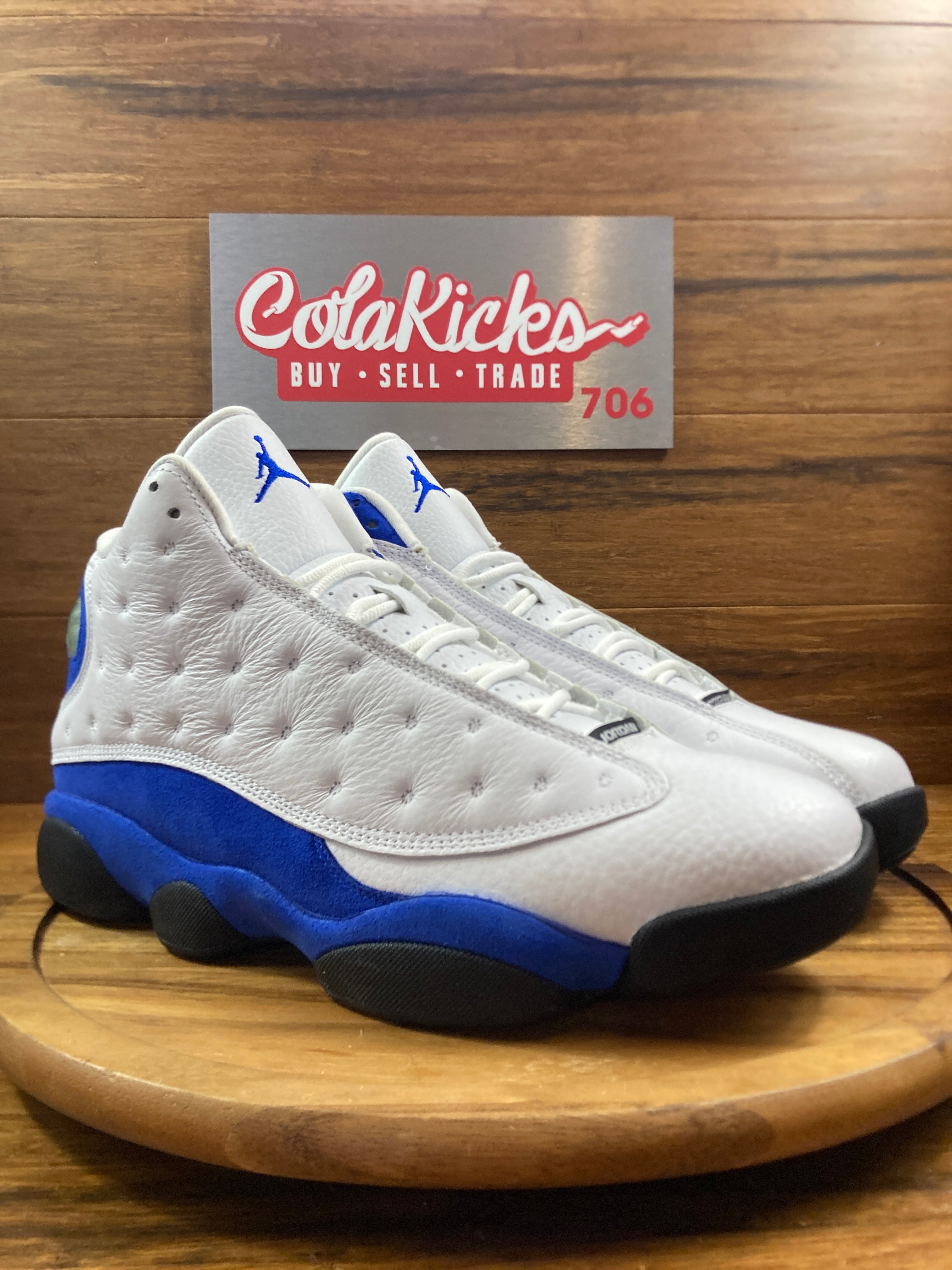 Jordan 13 Retro White Hyper Royal Black