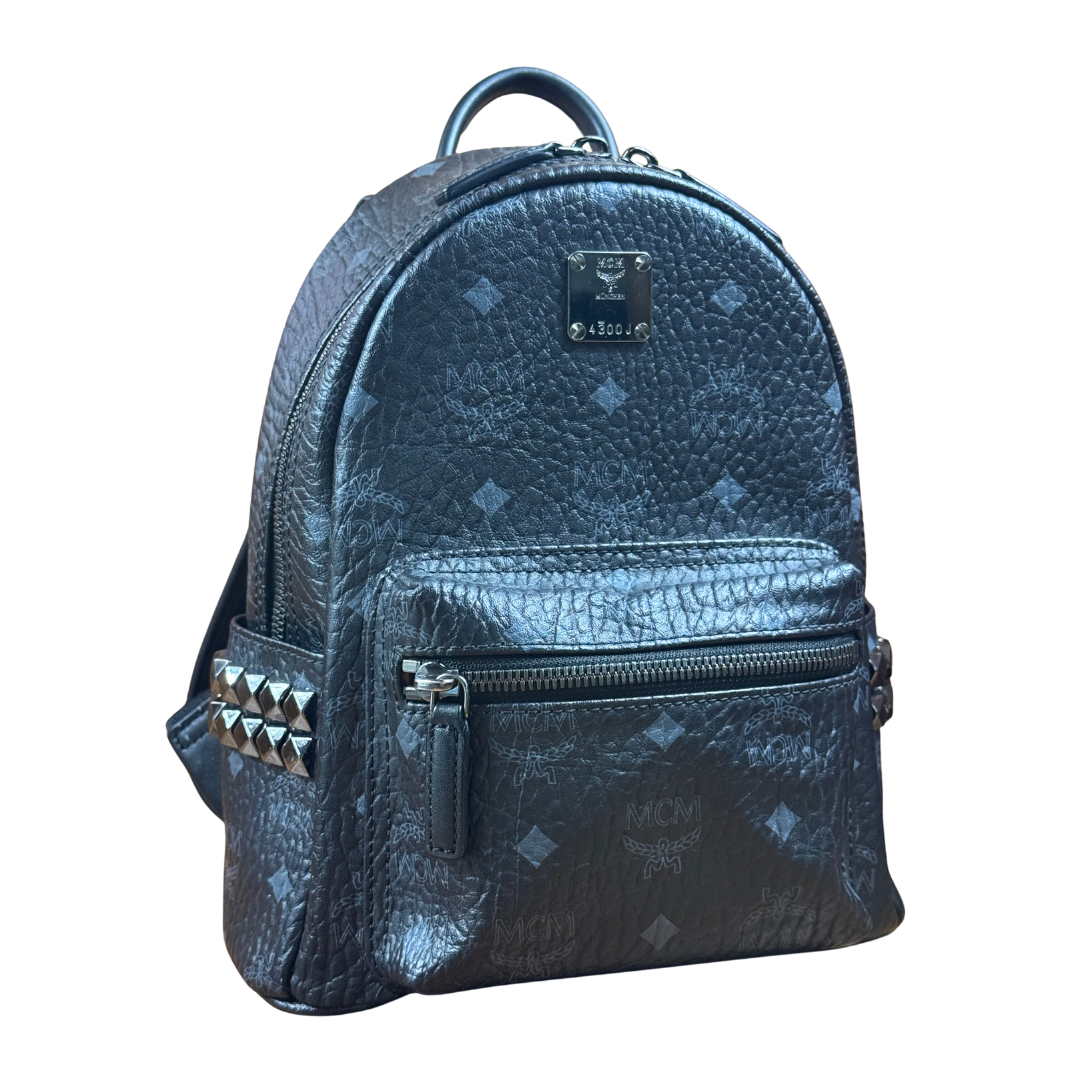MCM Visetos Mini Backpack 'Black'