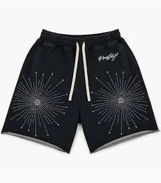 Prestige Star Rhinestone shorts black