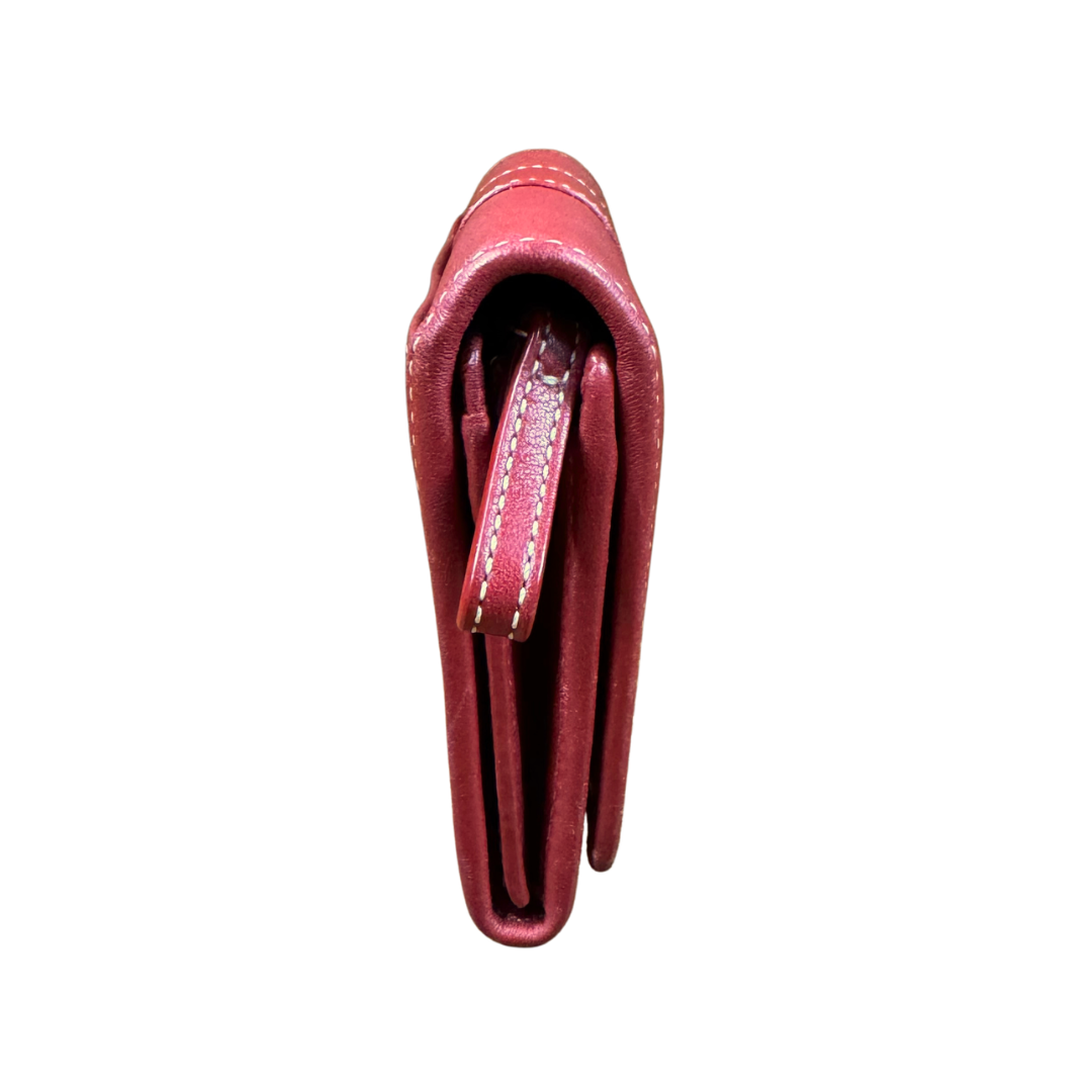 Coach Vintage Hamptons Red Leather Bifold