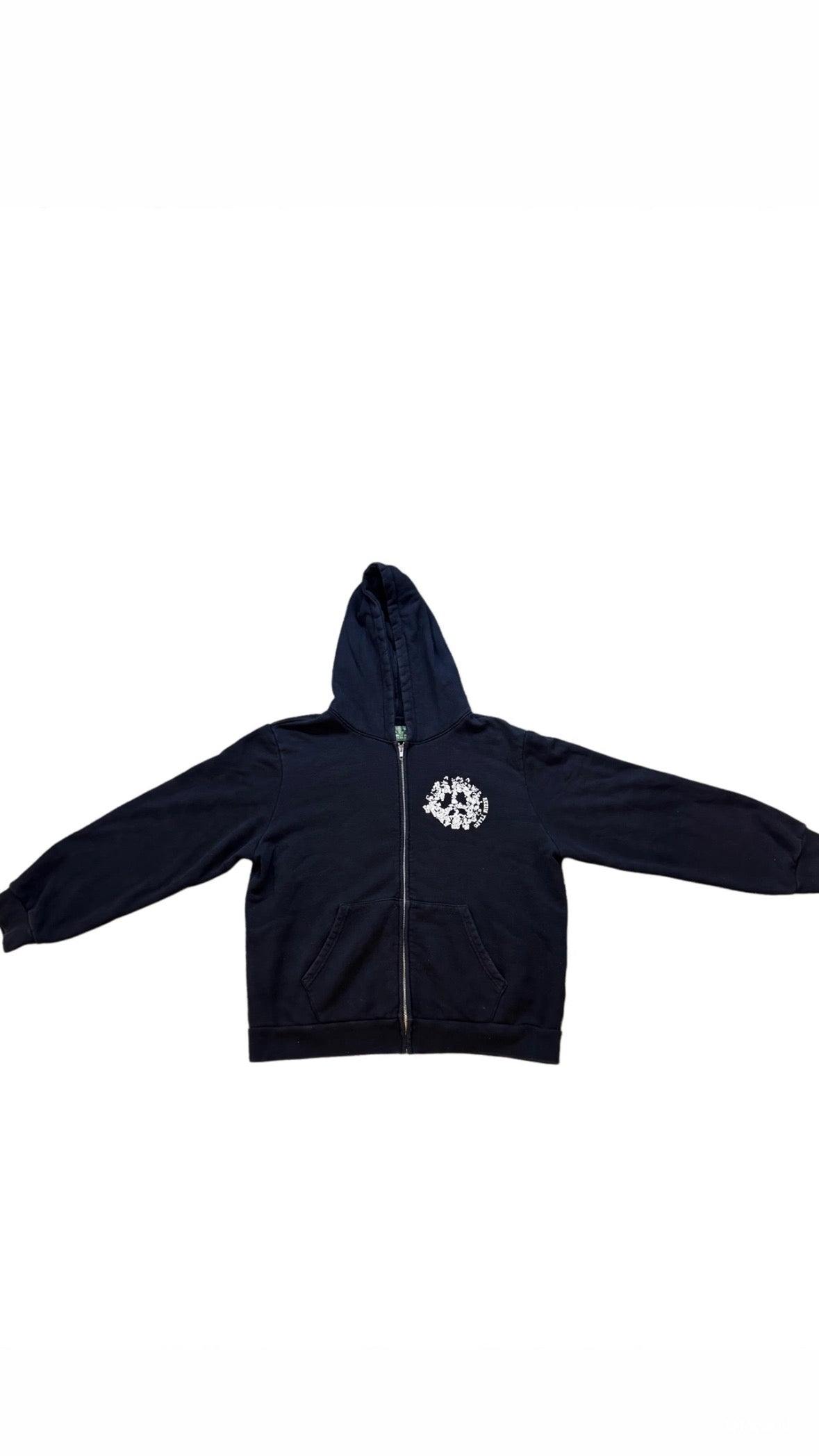 Denim Tears Denim University Zip Hoodie Black/White