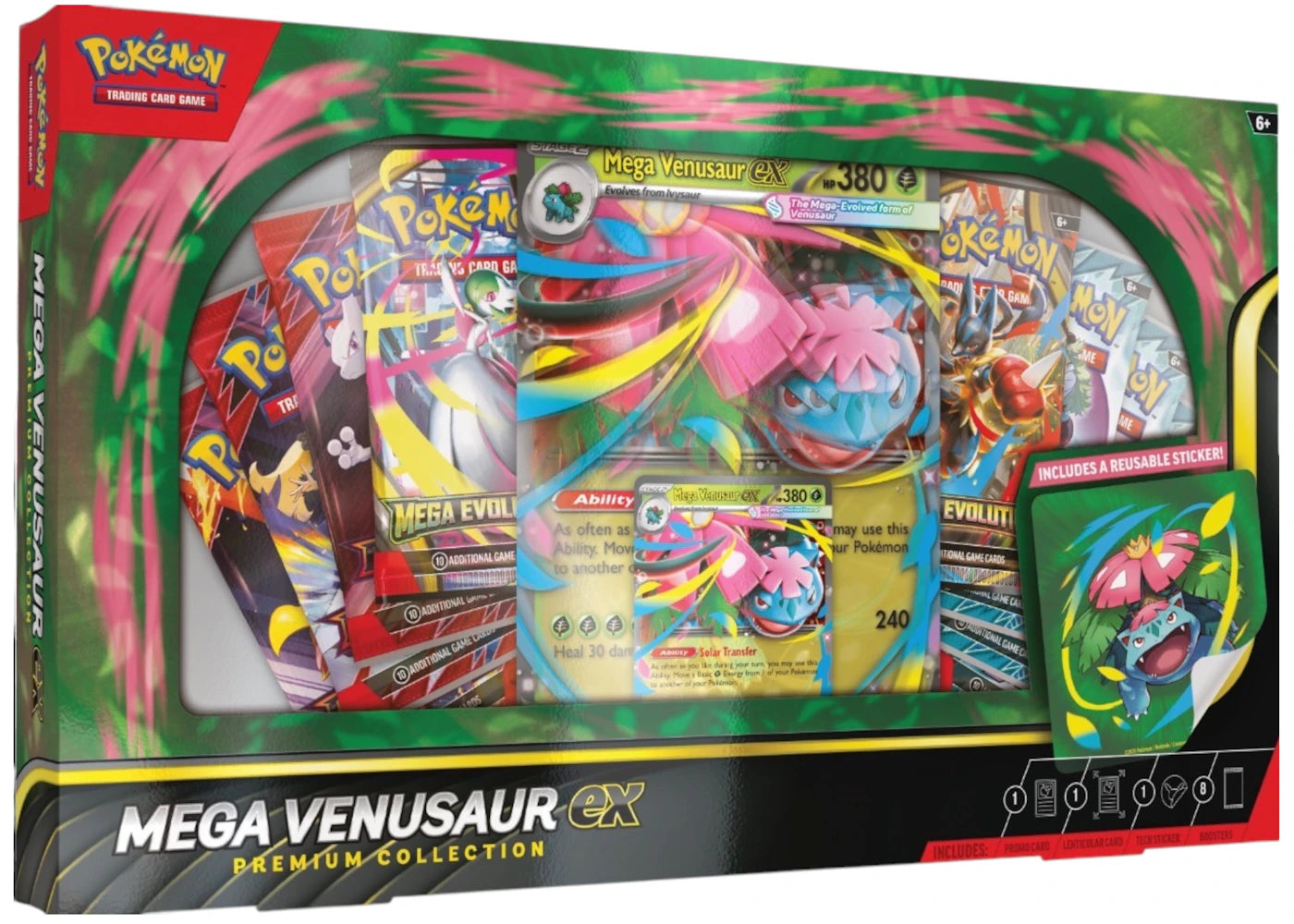 2025 Pokémon Mega Evolution Venusaur ex Premium Collection Wax Set