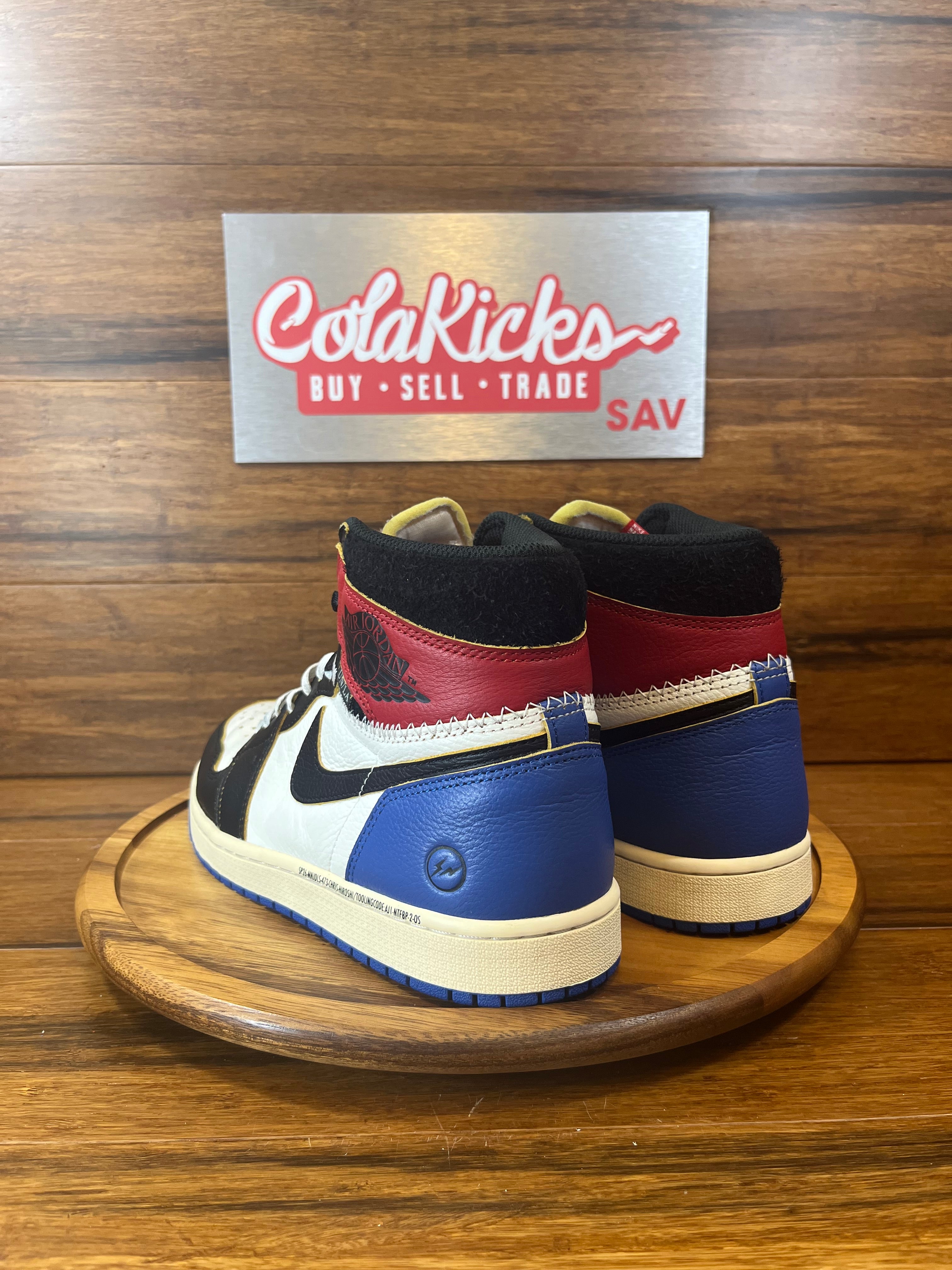 Jordan 1 Retro High OG SP Fragment x Union LA Varsity Red Sport Royal