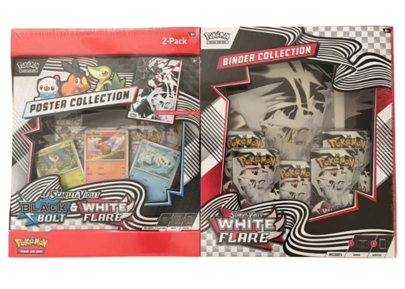 Pokémon Black Bolt & White Flare Poster Collection and White Flare Binder Collection Bundle (Sam's Club Exclusive) Wax Set