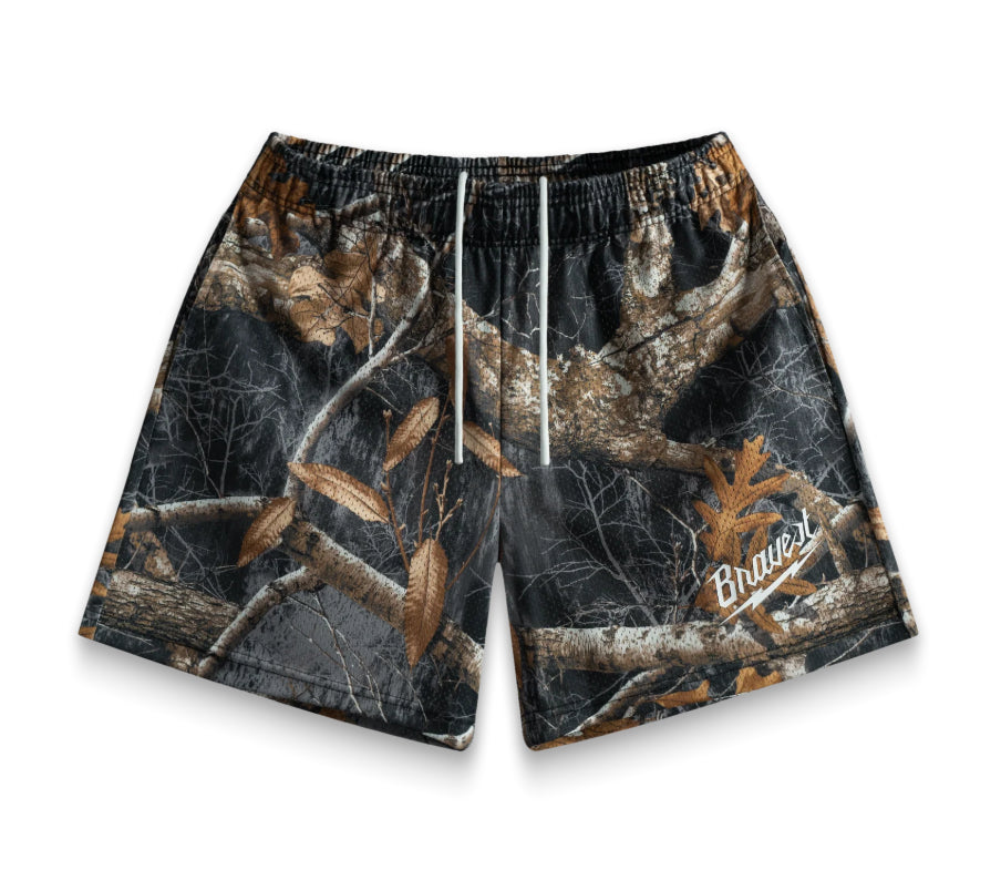 Bravest Studios Black Realtree Shorts