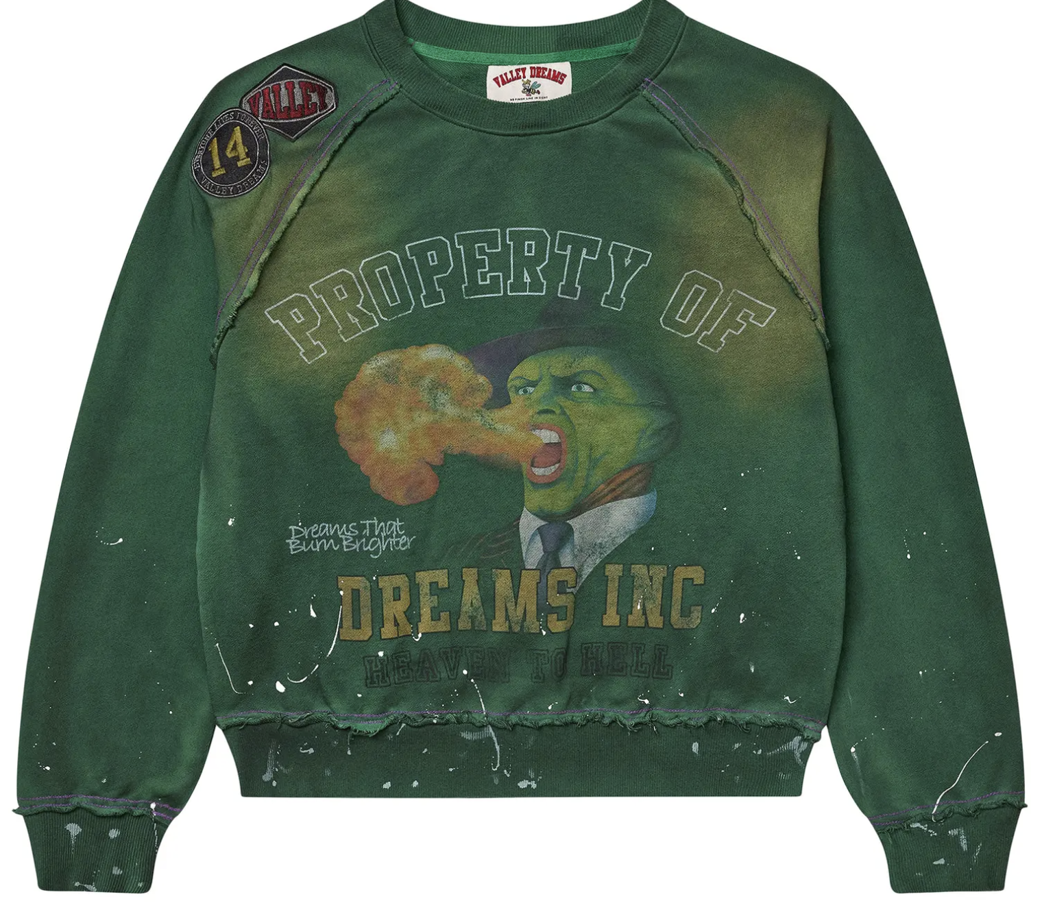 Valley Dreams Green Heaven to Hell Crewneck