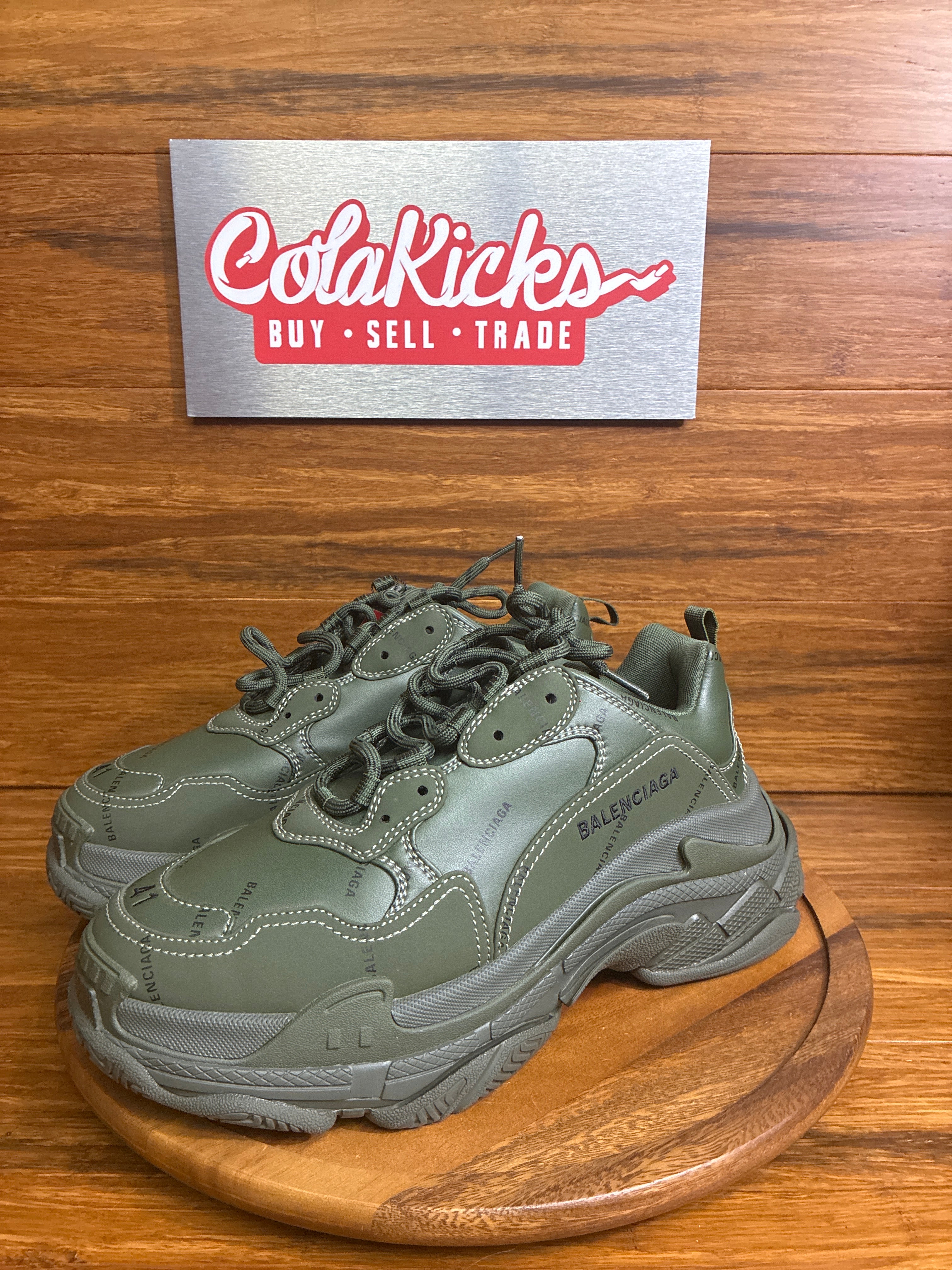 Balenciaga Triple S All Over Olive (Women's)
