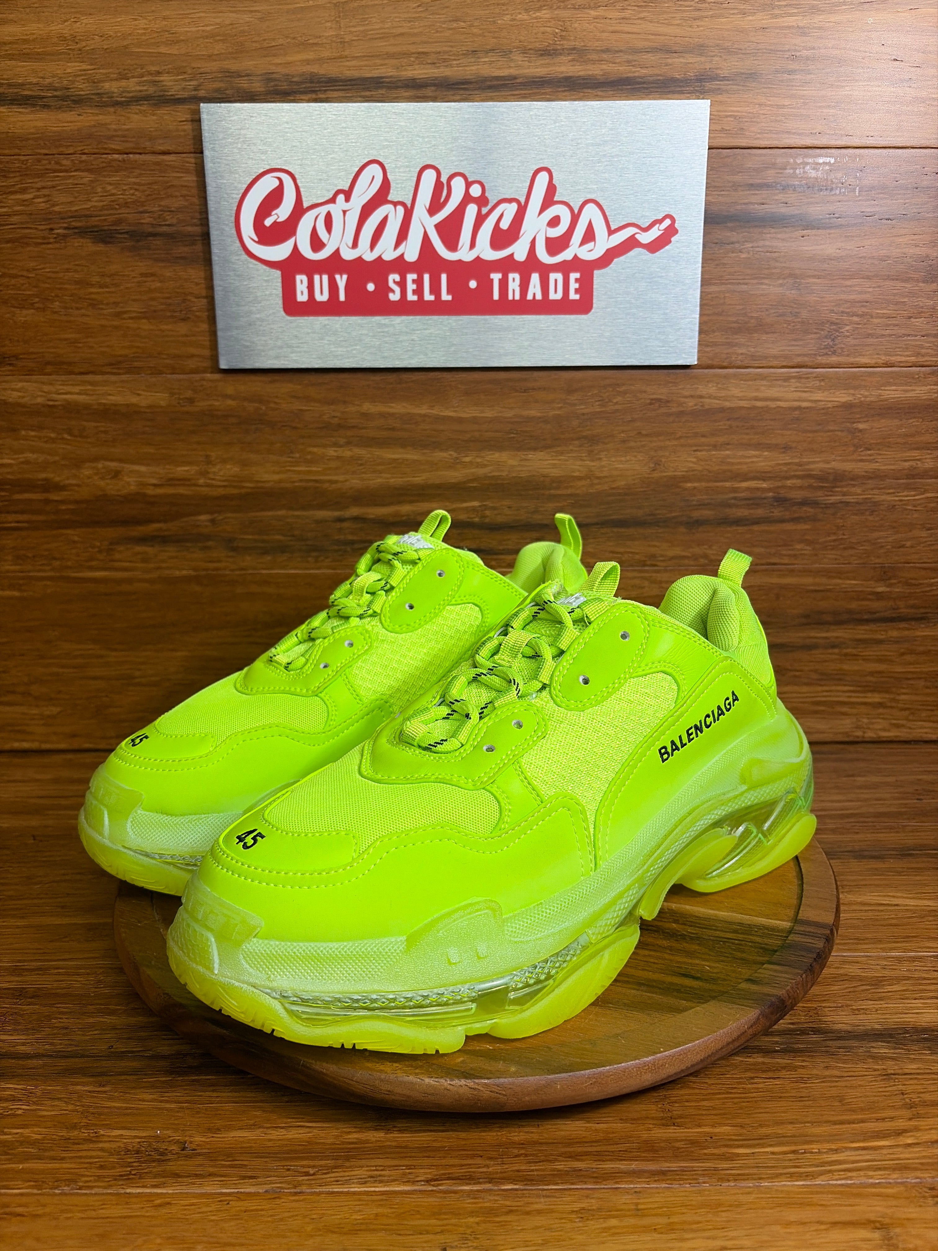 Balenciaga Triple S Clear Sole Fluo Yellow