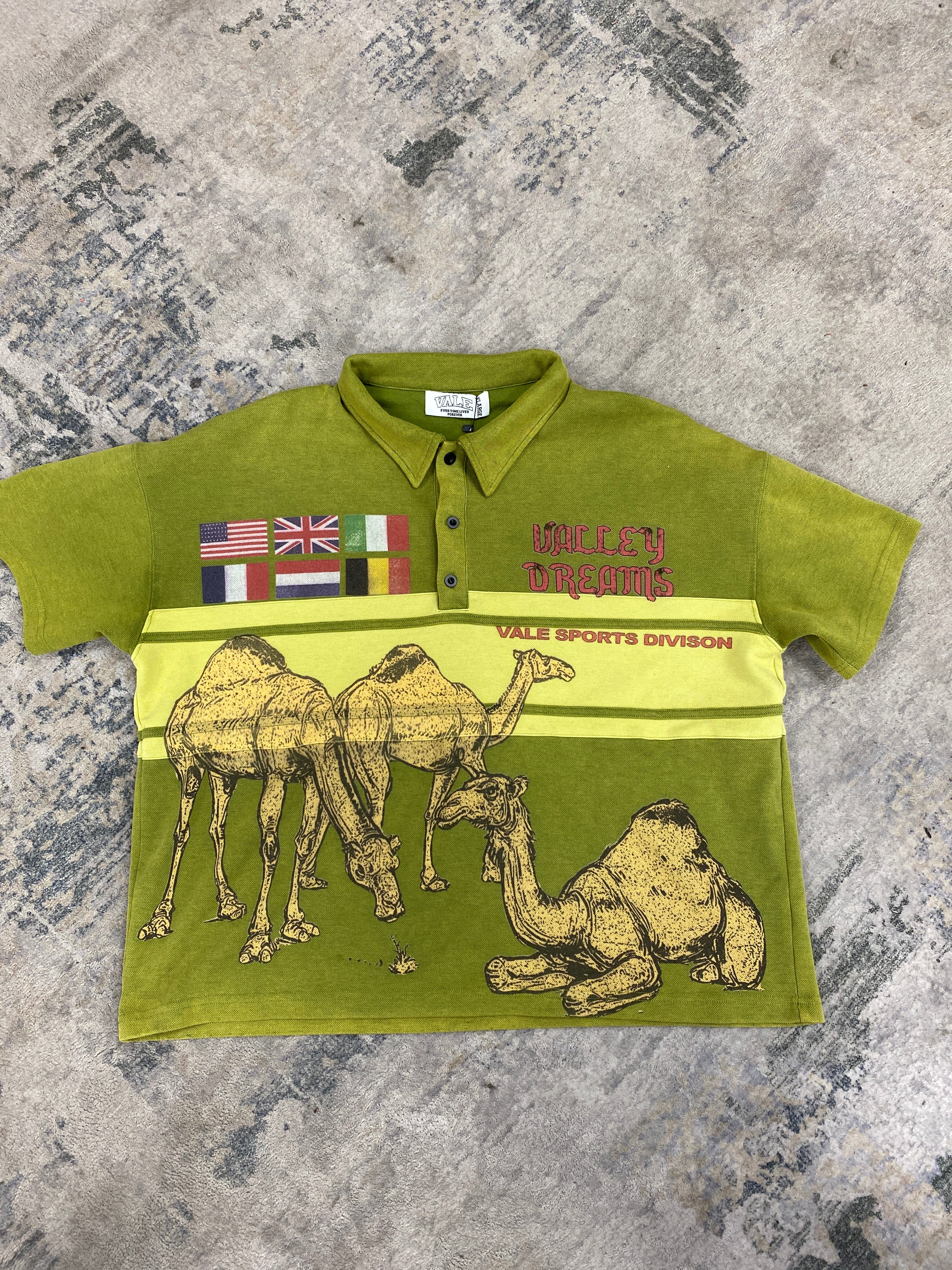 Vale Camel Rugby Polo Olive