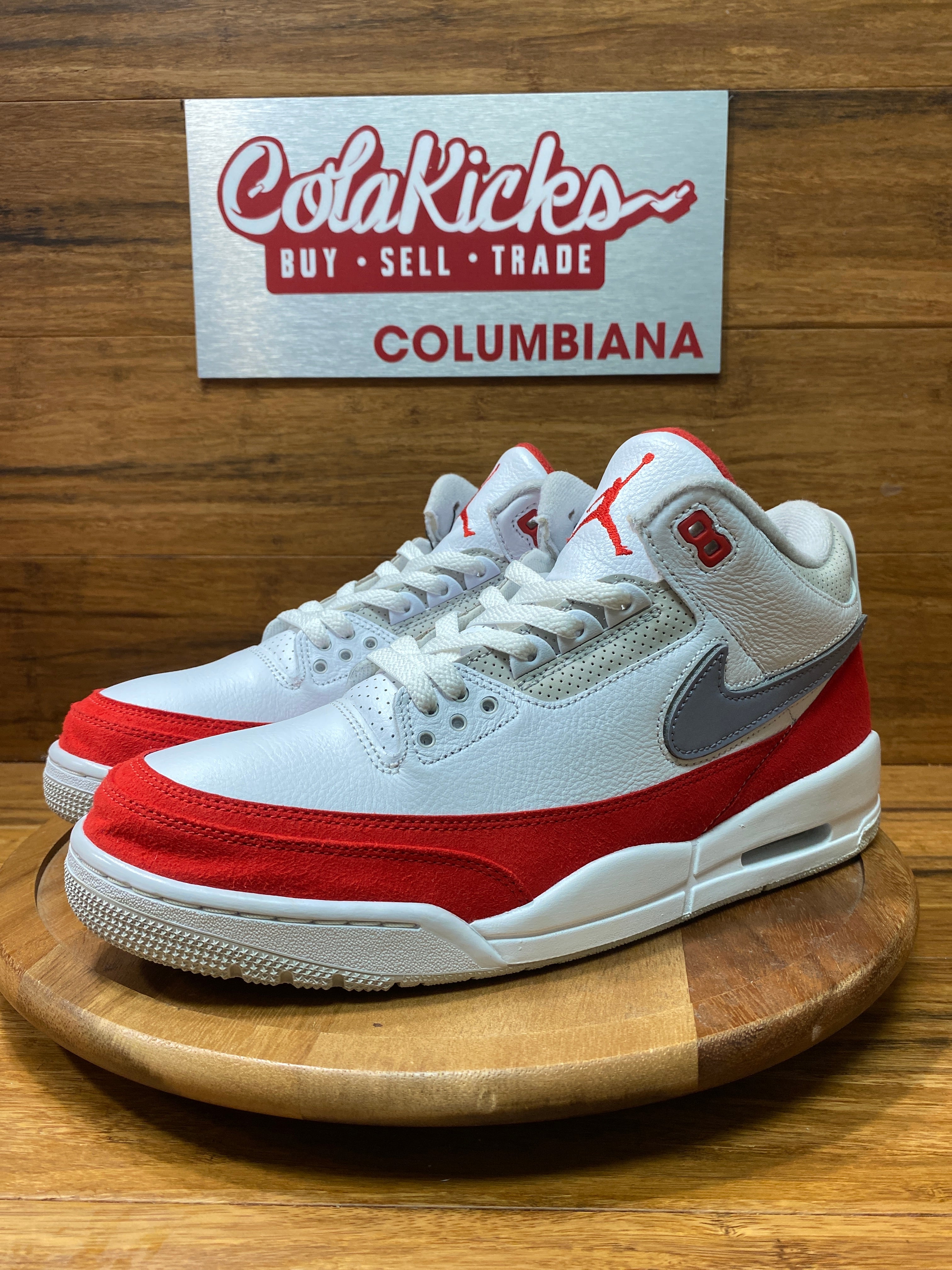 Jordan 3 Retro Tinker White University Red