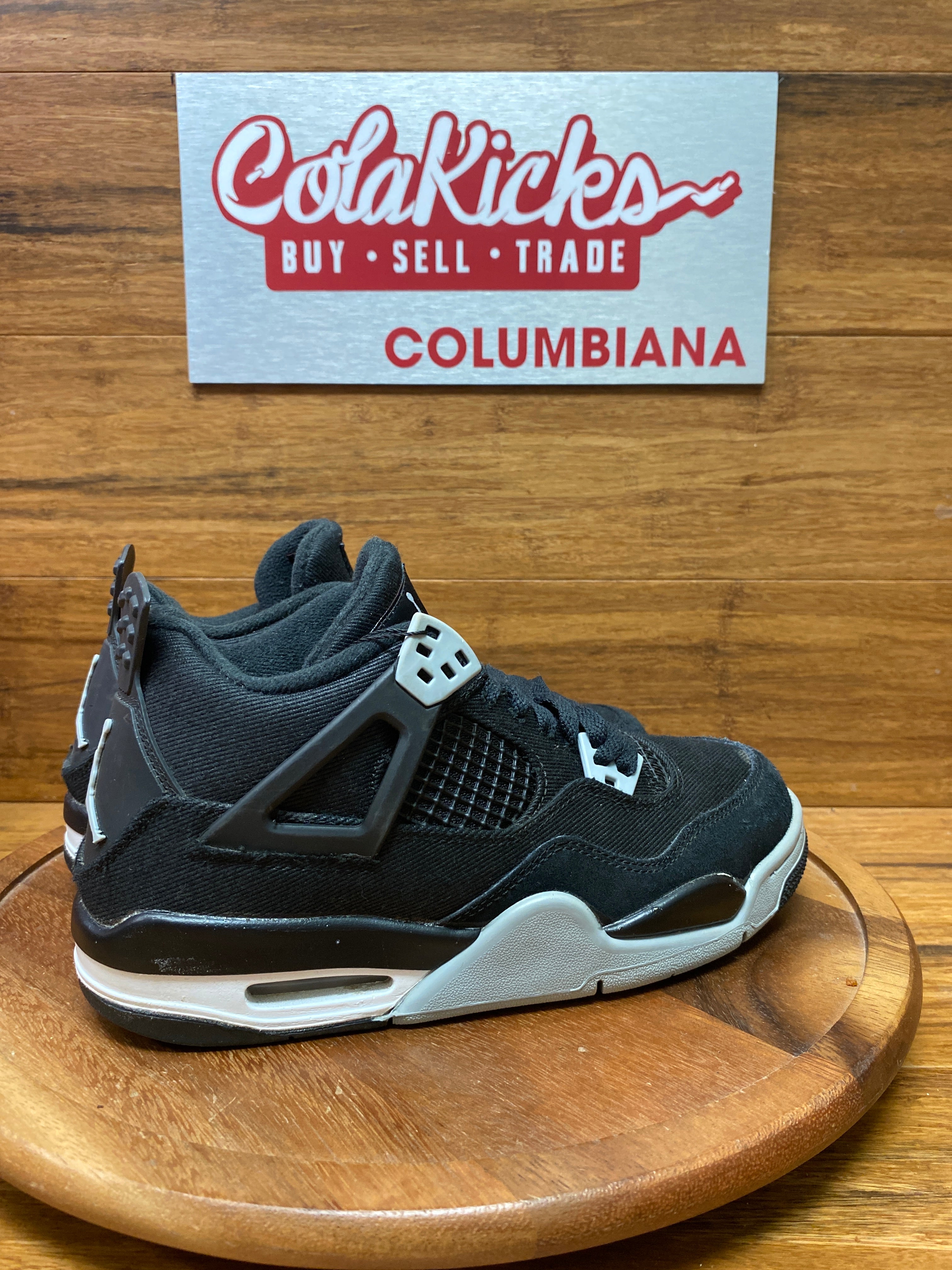 Jordan 4 Retro Black Canvas (GS)