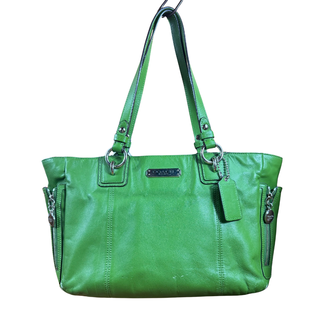 Coach Green Leather Gallery Tote