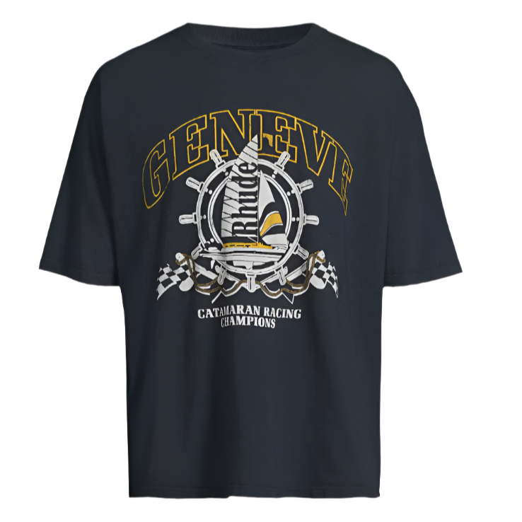 Rhude Geneve Catamaran Tee Navy