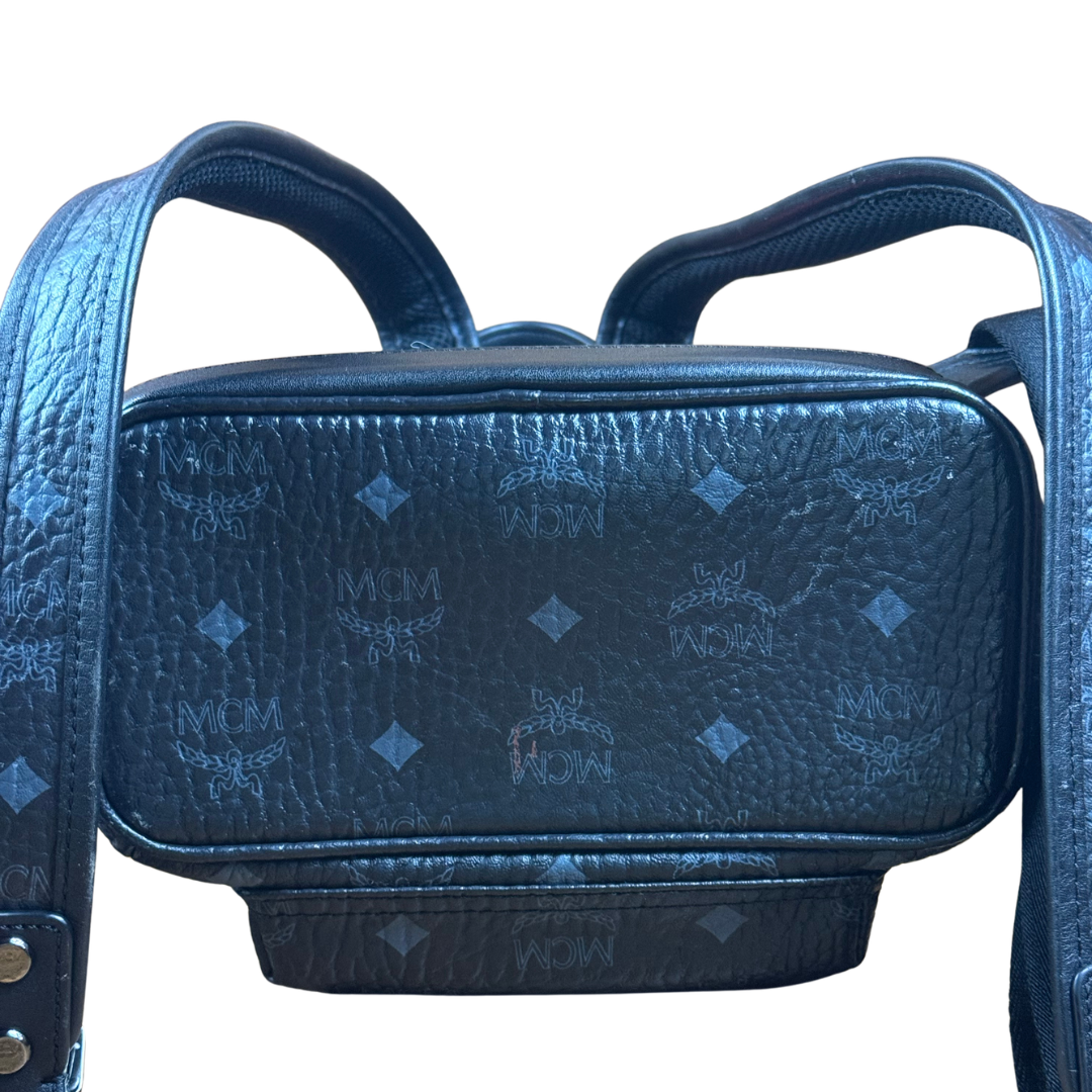 MCM Visetos Mini Backpack 'Black'