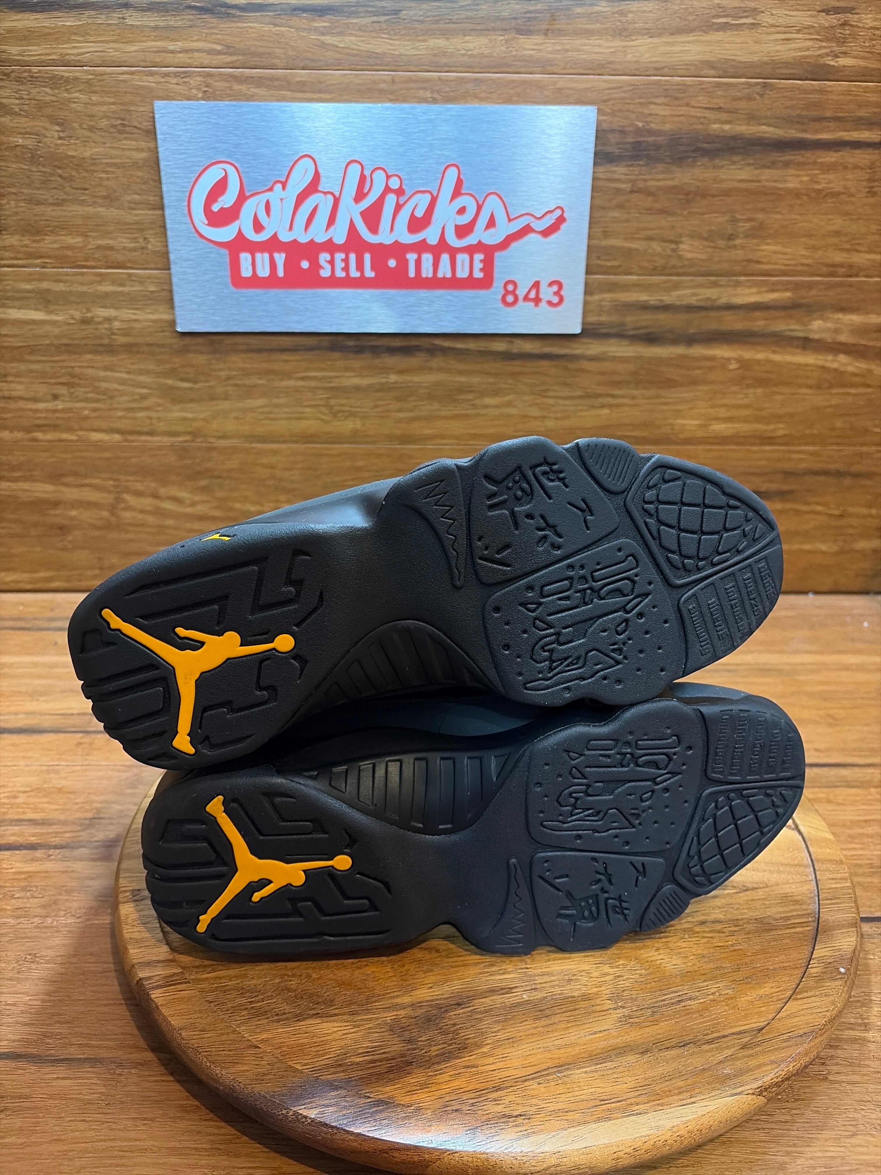 Jordan 9 Retro Dark Charcoal University Gold