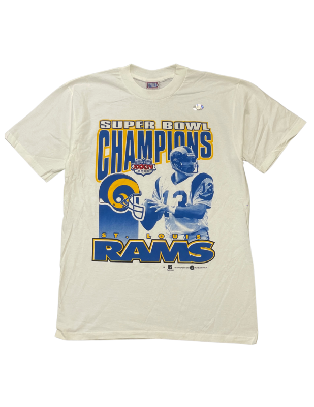 Kurt Warner Rams Super Bowl Champions ‘Sport Attack’ Tee White