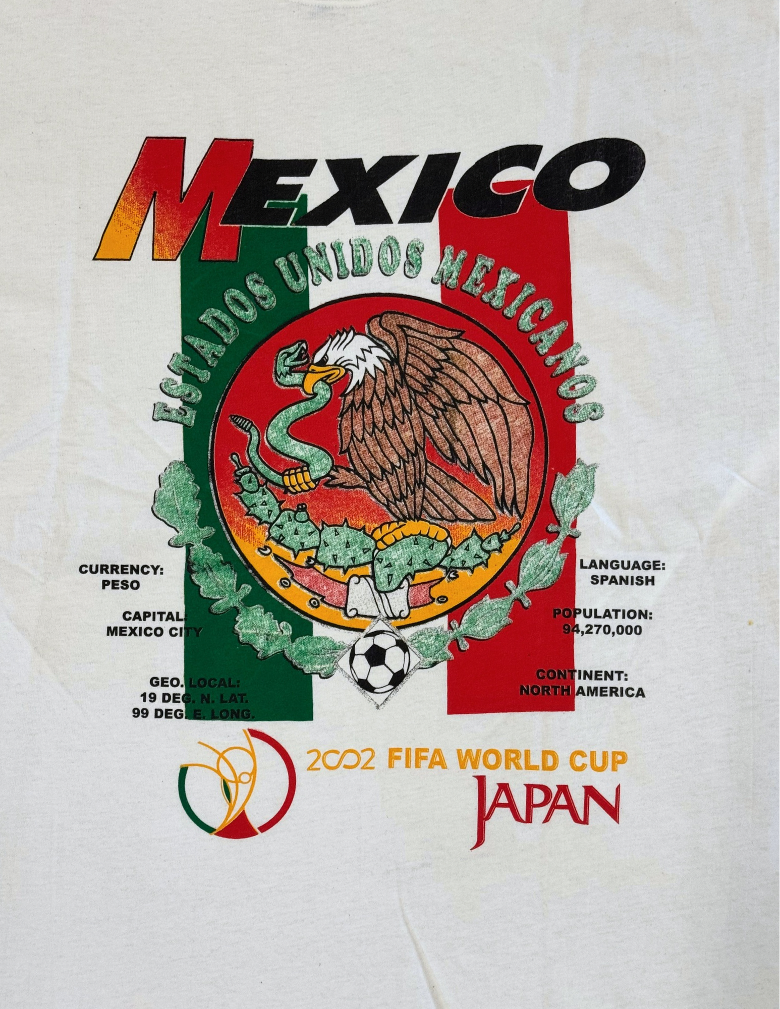 Mexico  2002 World Cup Tee Type 1