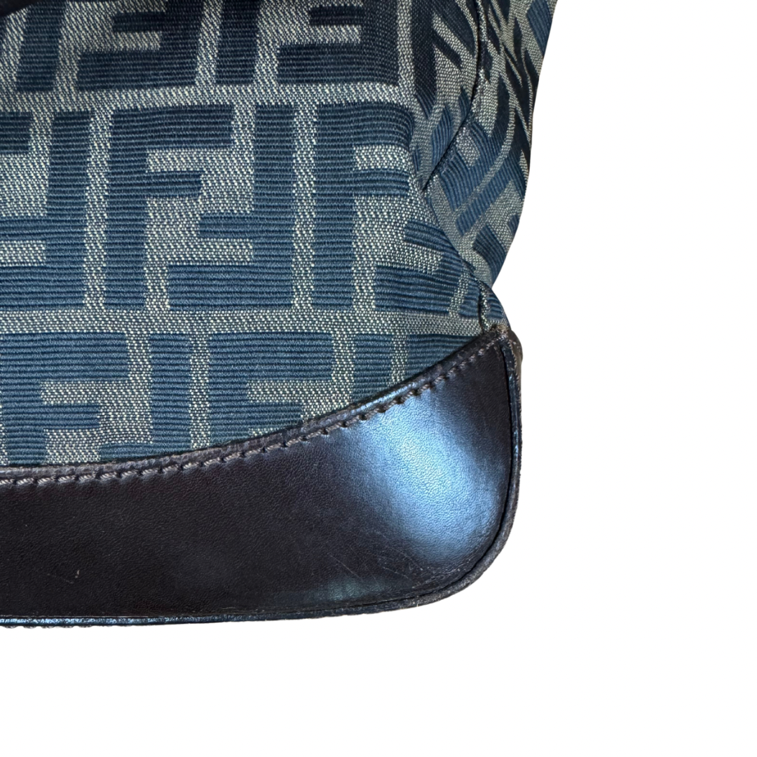 Fendi FF Canvas Leather Tote