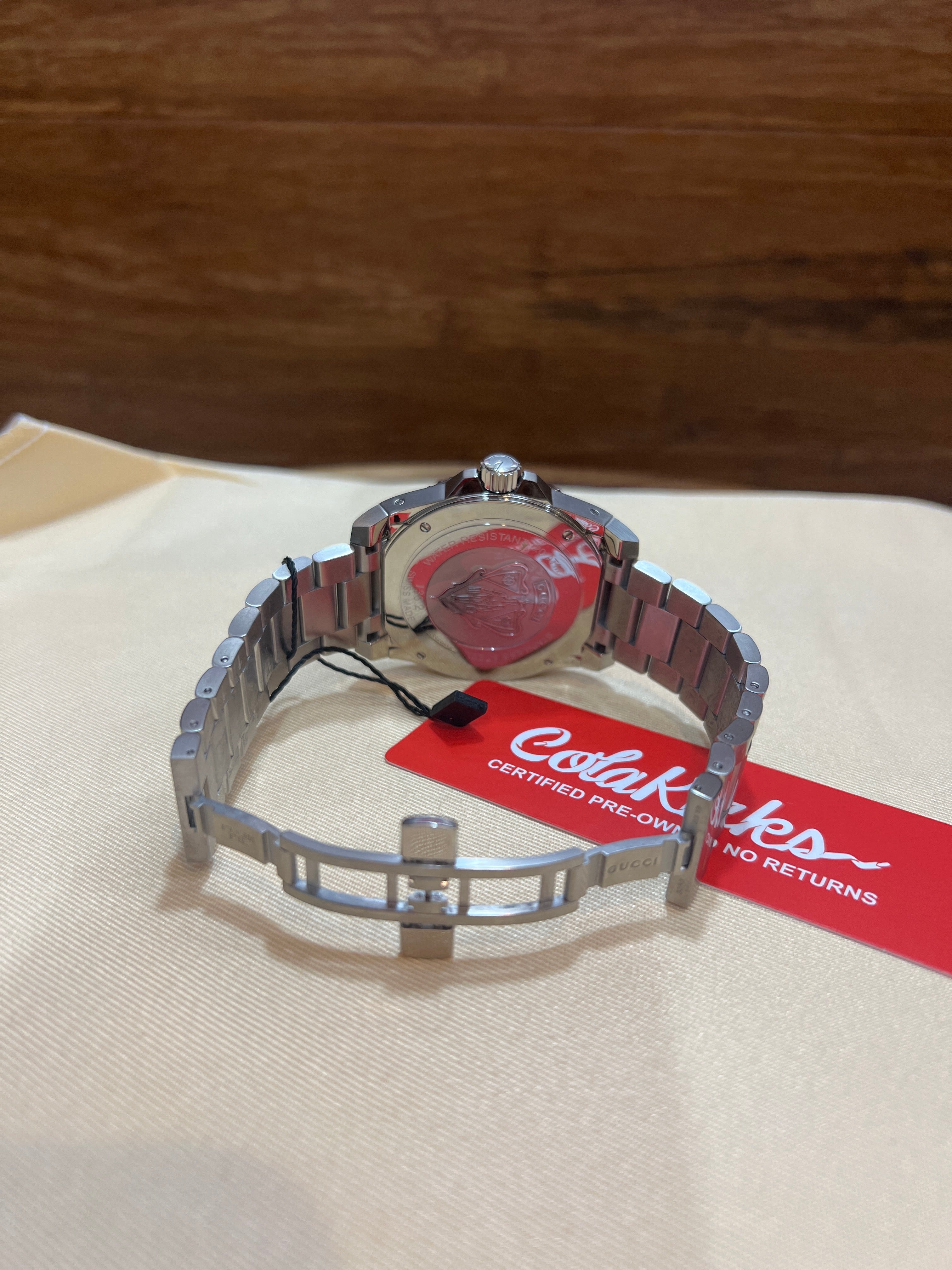 Gucci 136.2 Dive Blue Dial Stainless Ste