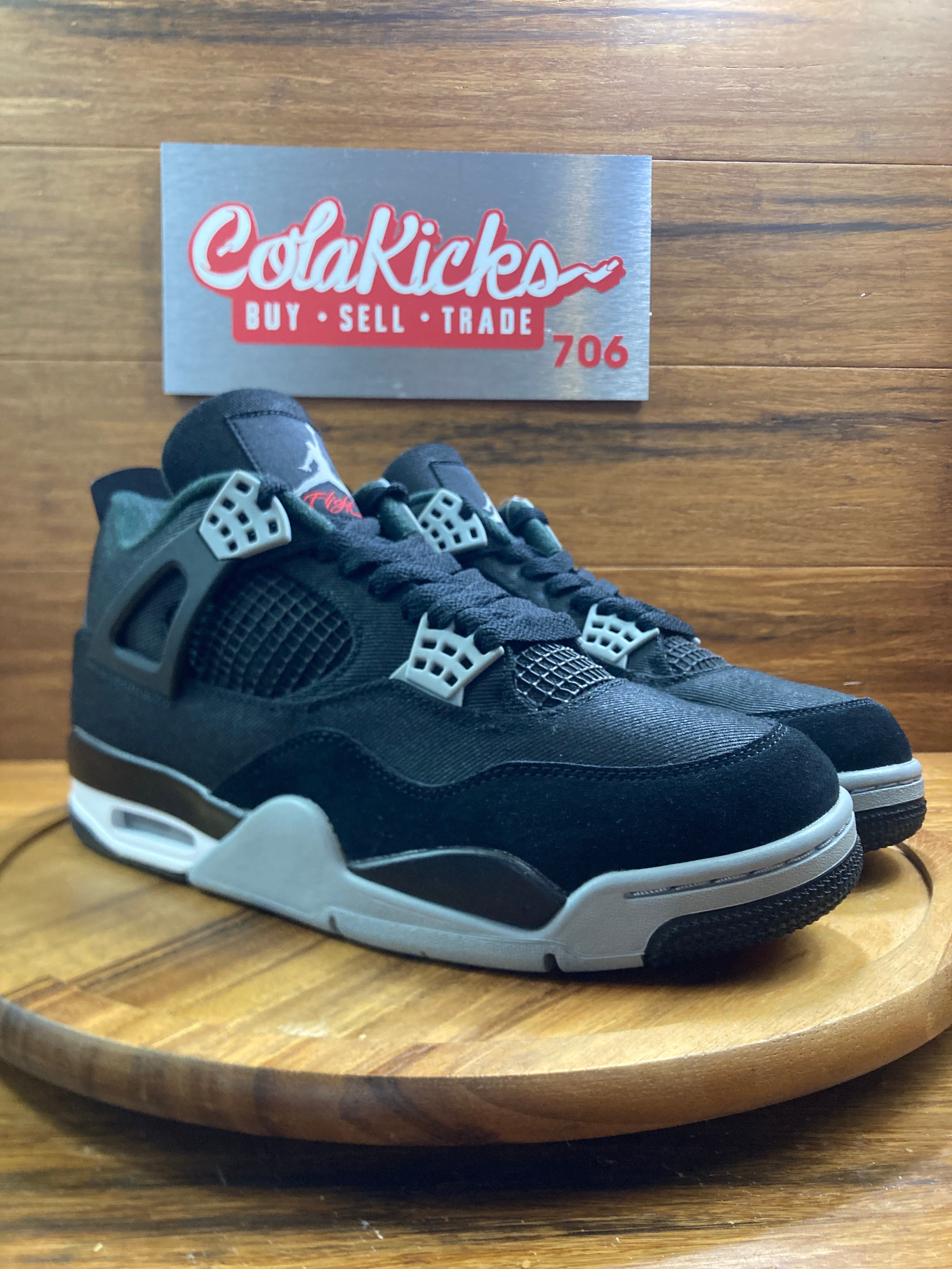 Jordan 4 Retro SE Black Canvas