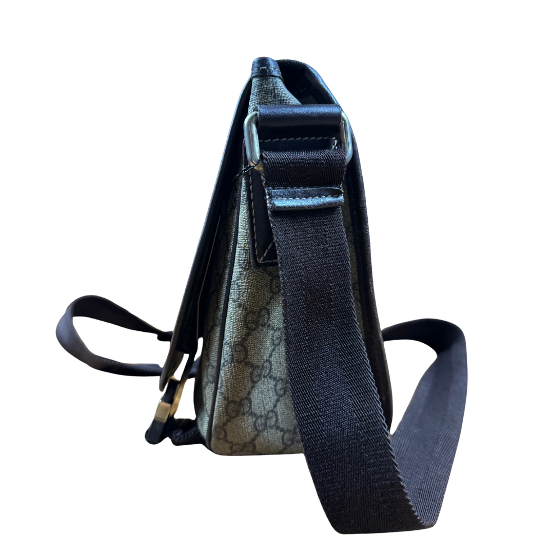 Gucci Coated Canvas Flap Messenger