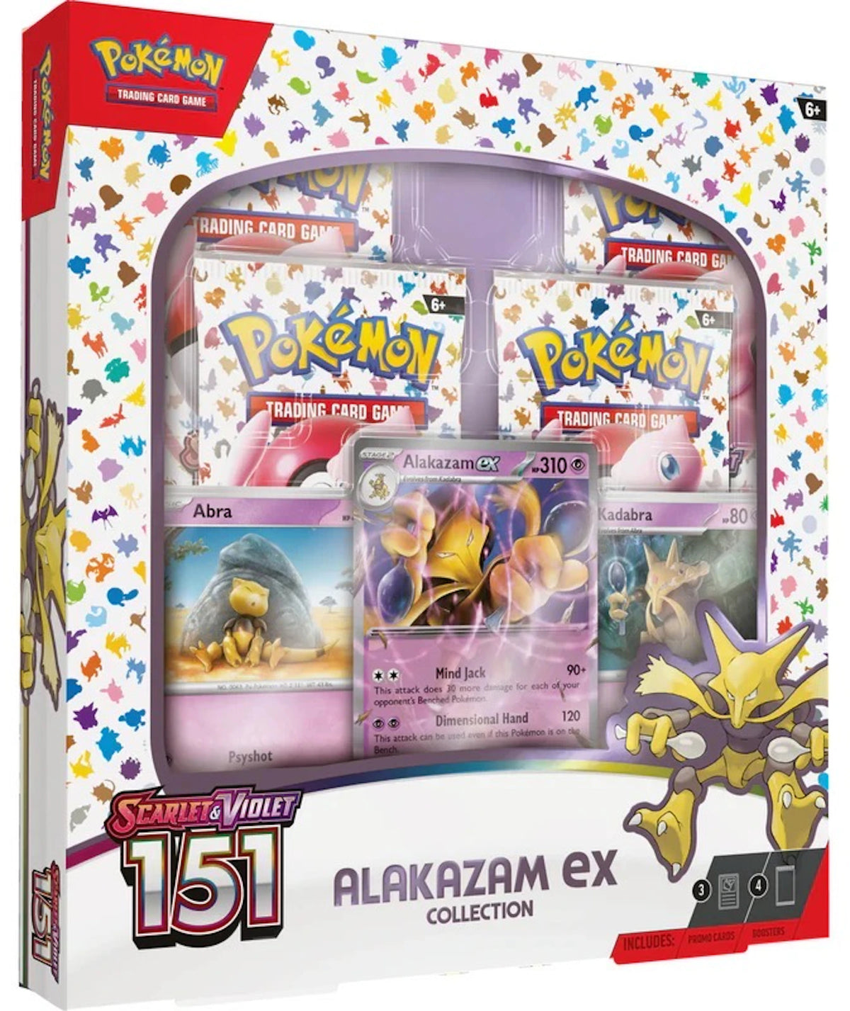 2023 Pokèmon Scarlet & Violet 151 Alakazam ex Box Wax Set