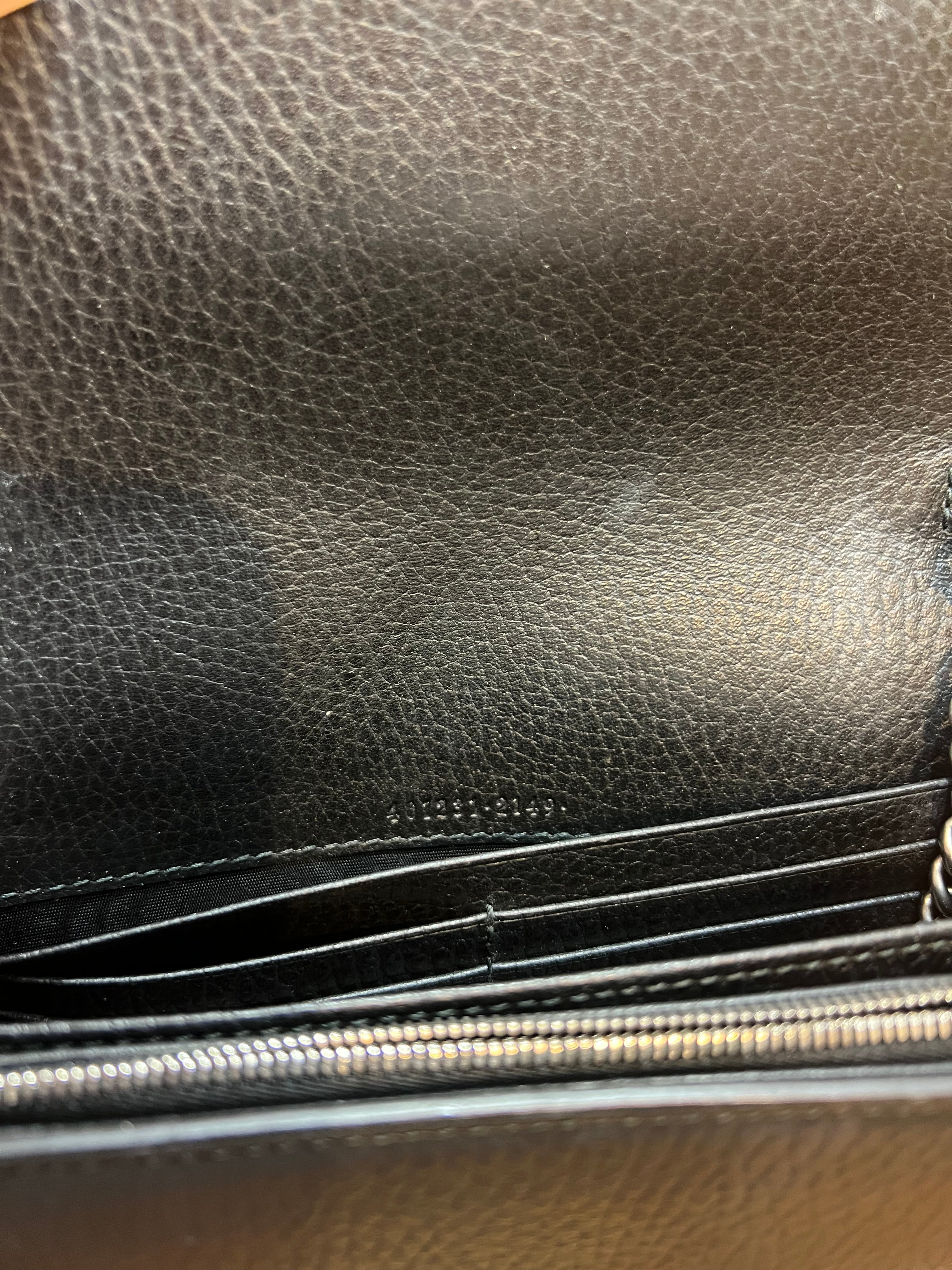 Gucci Dionysus Wallet On Chain Black