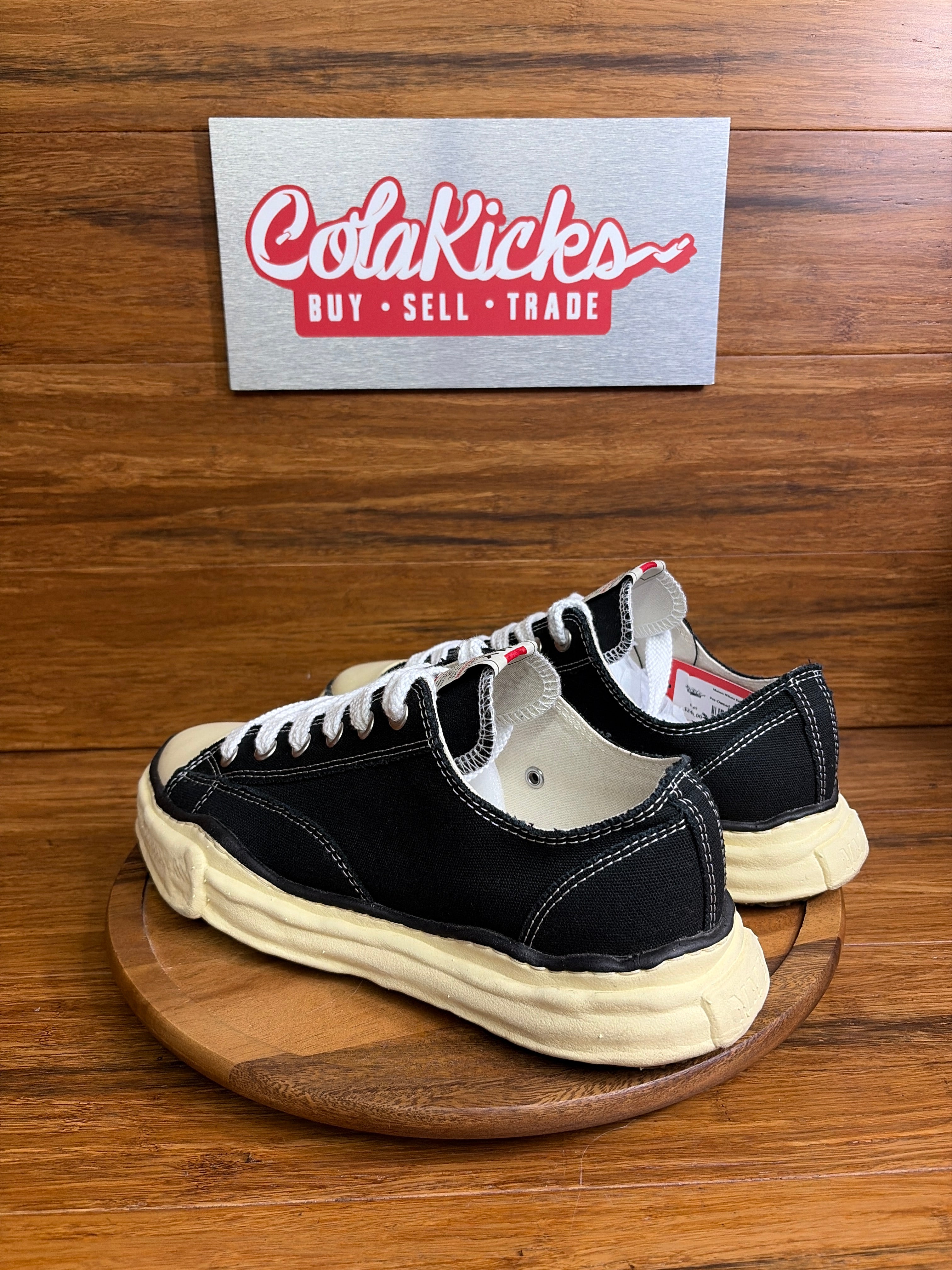 Maison Mihara Yasuhiro Peterson OG Sole Canvas Low Black White