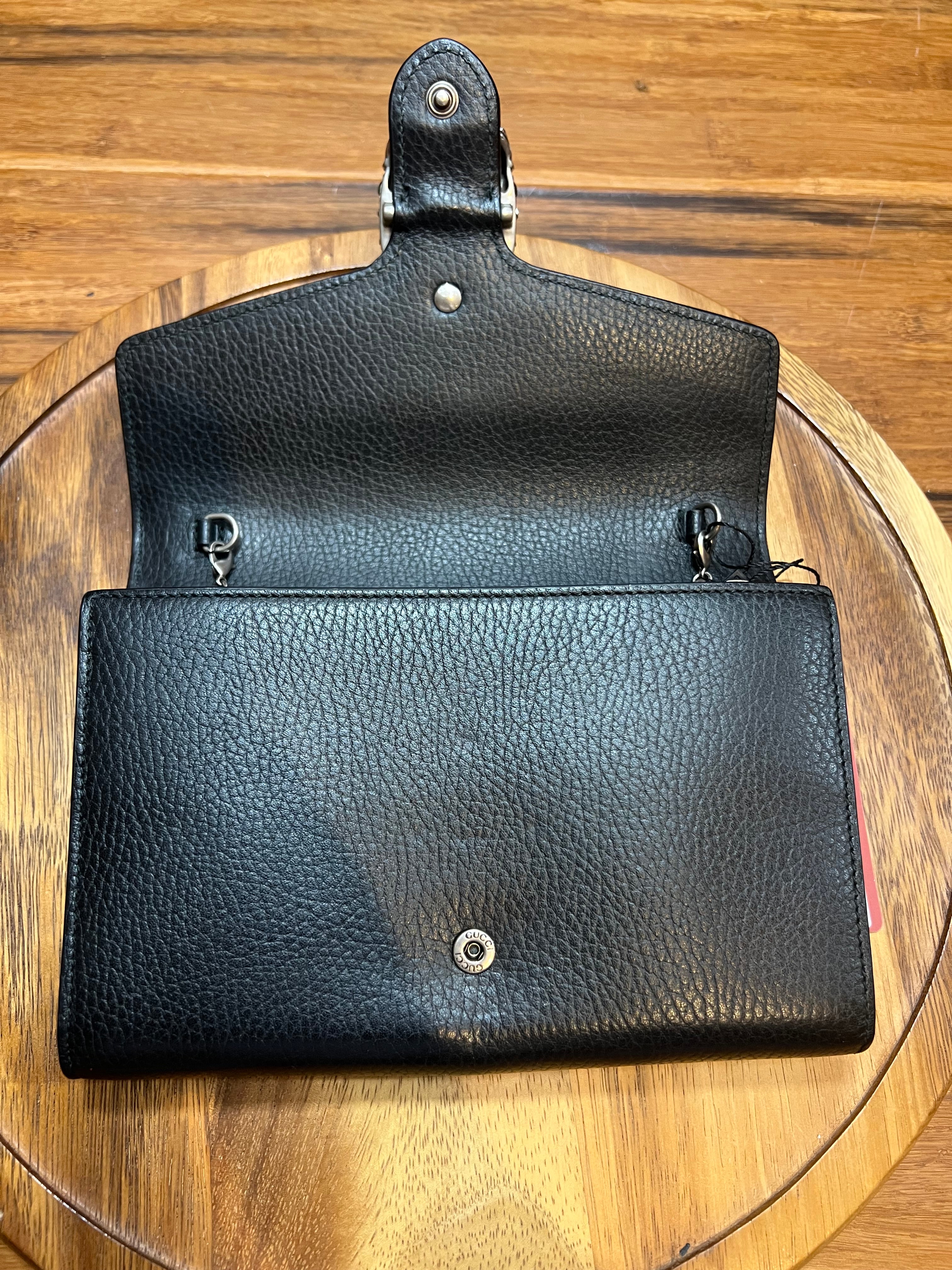 Gucci Dionysus Wallet On Chain Black