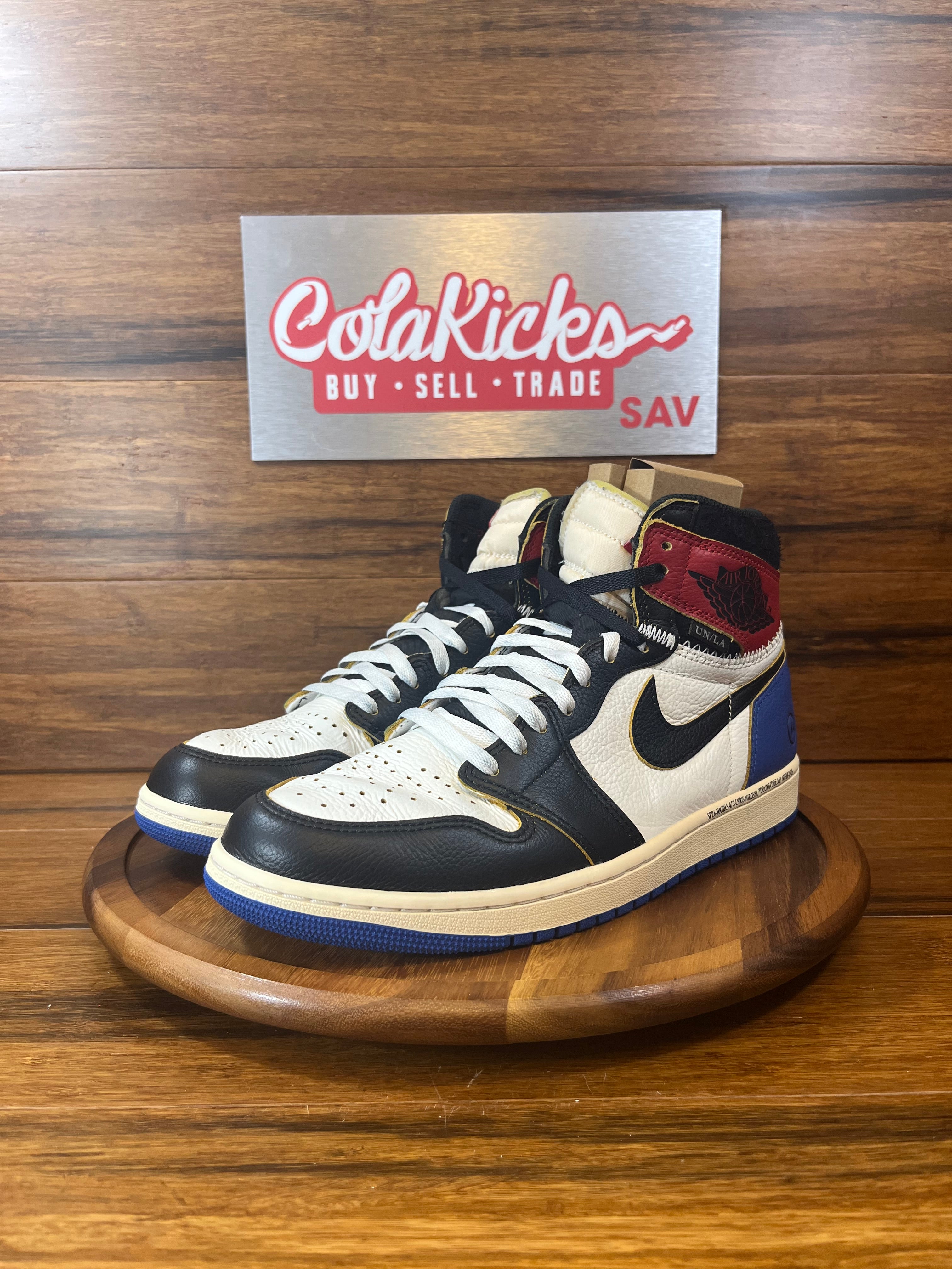 Jordan 1 Retro High OG SP Fragment x Union LA Varsity Red Sport Royal
