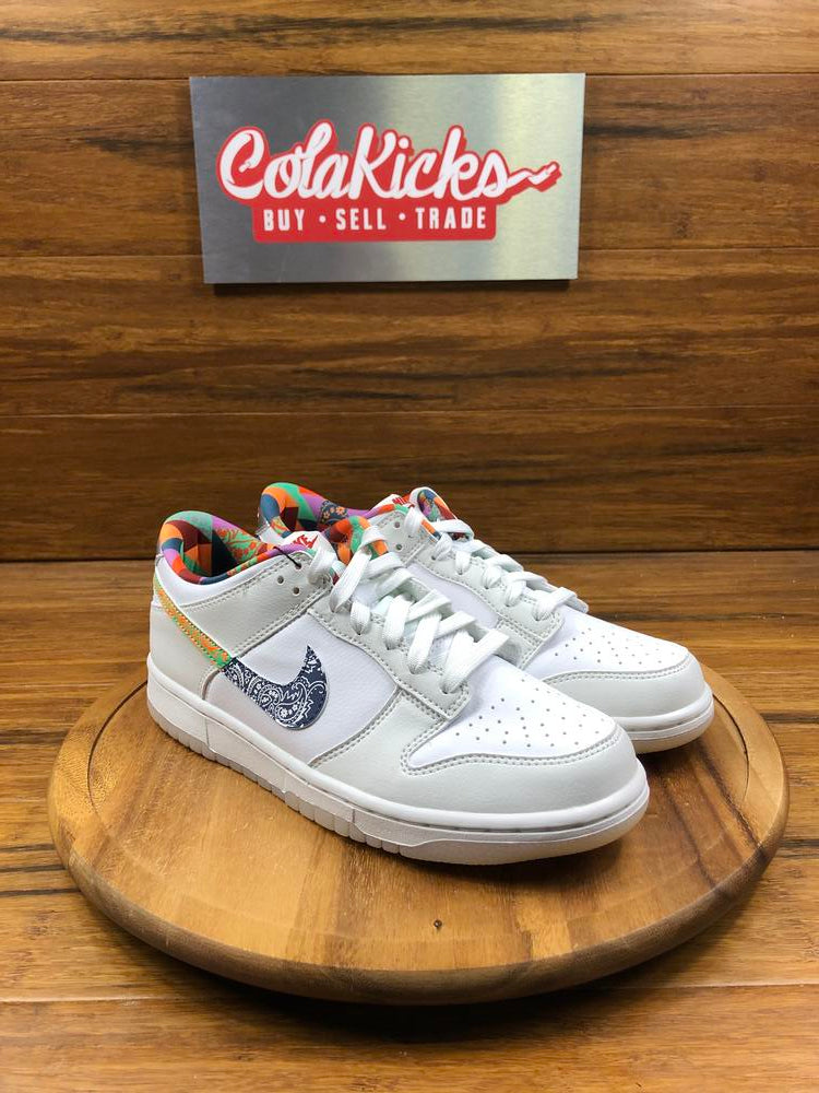 Nike Dunk Low White Multi-Color Paisley (GS)