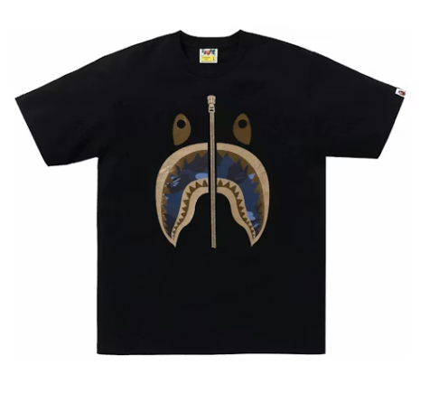 BAPE Color Camo Shark Tee (SS24) Black/Navy