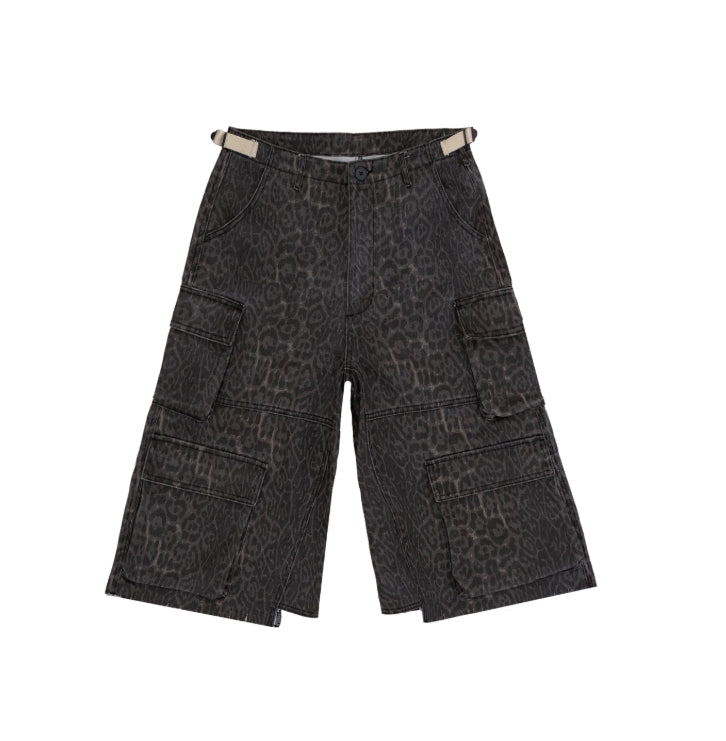 Bravest Studios Dark Leopard Cargo Shorts